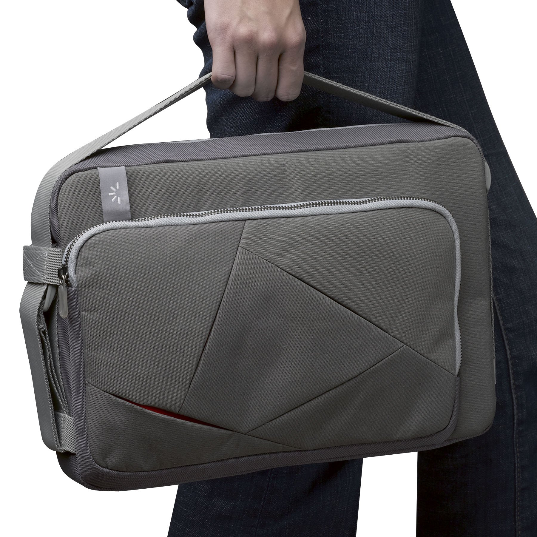 Case Logic ULA-112 12-Inch Laptop Briefcase for PC & 13-Inch MacBook - Durable Gray Business Attache Case - Perfect for Office, Travel & Commuting