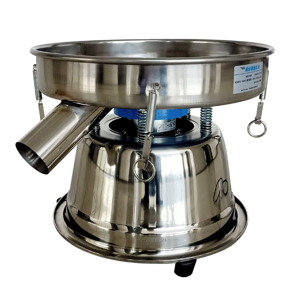 Premium Automatic Powder Sifter - Food Grade Stainless Steel Electric Sieve Shaker Machine with 50 Mesh Screen | Vibrating Sifter for Baking, Spices, Flour & Powdered Ingredients | Commercial & Home Kitchen Use
