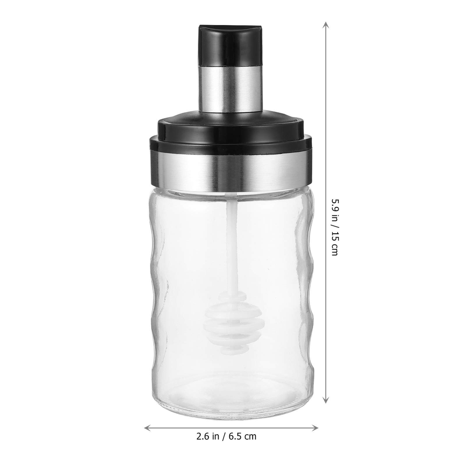 Premium Hemoton 1-Piece Glass Spice Jar with Airtight Lid - Perfect for Storing Pepper, Seasonings & BBQ Spices | Durable Stainless Steel & Plastic Design for Kitchen, Pantry & Outdoor Cooking
