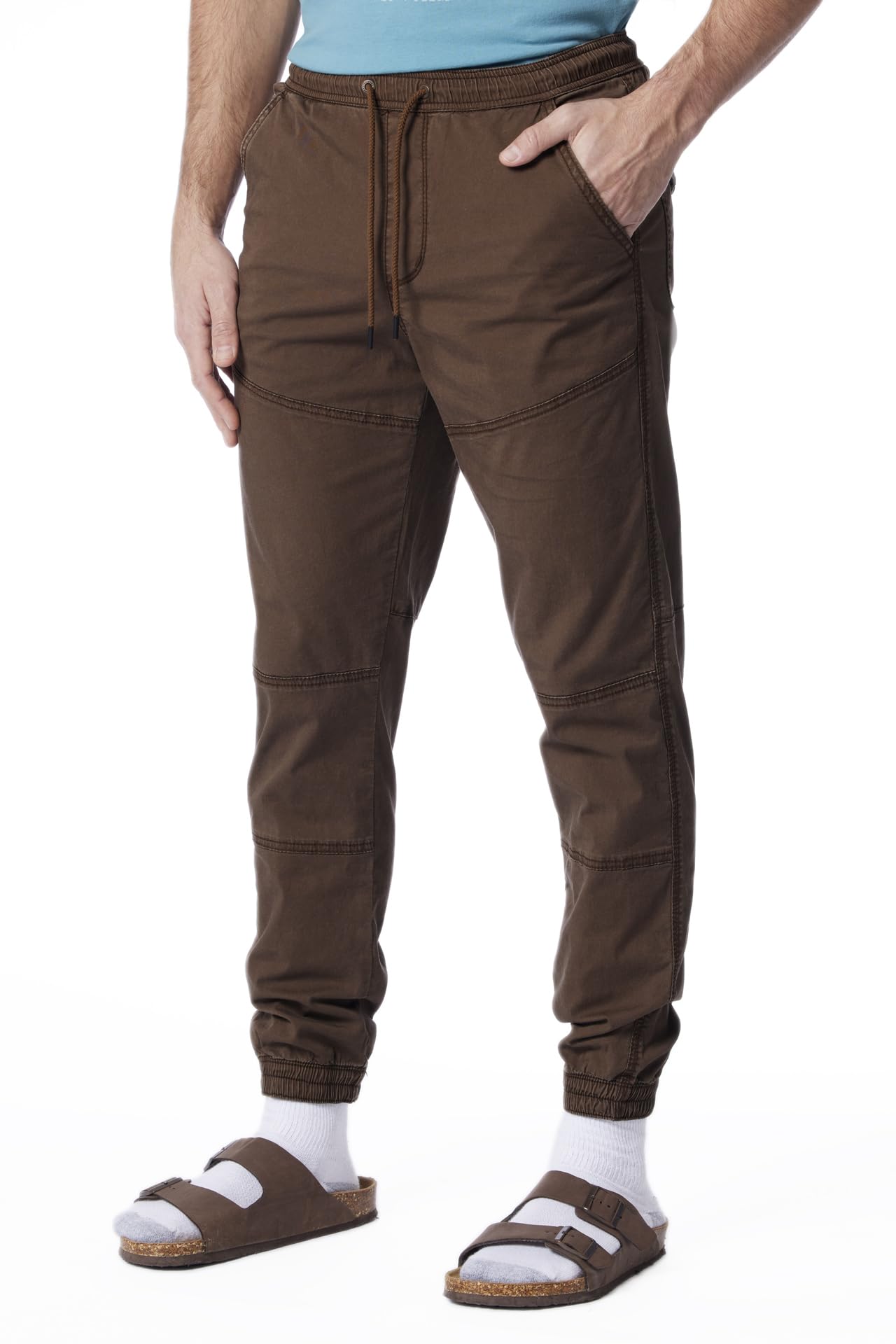 UNIONBAY Men's Stretch Twill Jogger Pants - Comfortable Casual Sweatpants for Lounge, Workout & Everyday Wear