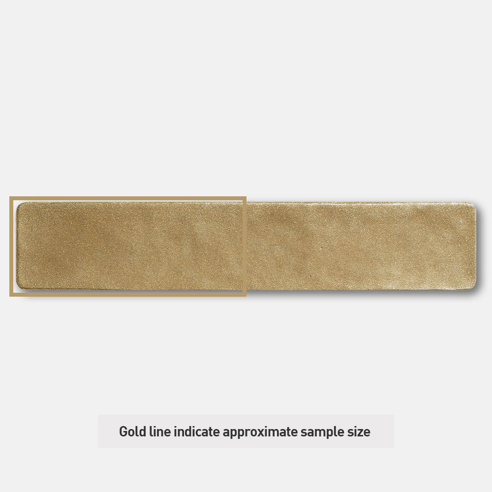 Handmade Mykonos Champagne Gold 50X250 Zellige Matte Subway Tile - Perfect for Kitchen Backsplash, Bathroom Walls & Mediterranean Style Home Decor