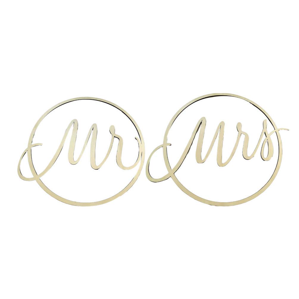 Garneck 2-Piece Wedding Chair Pendant Set - Elegant Chair Signs & Decorations for Wedding, Party & Home Decor - Perfect for Ceremony Backdrop & Reception Chair Hanging