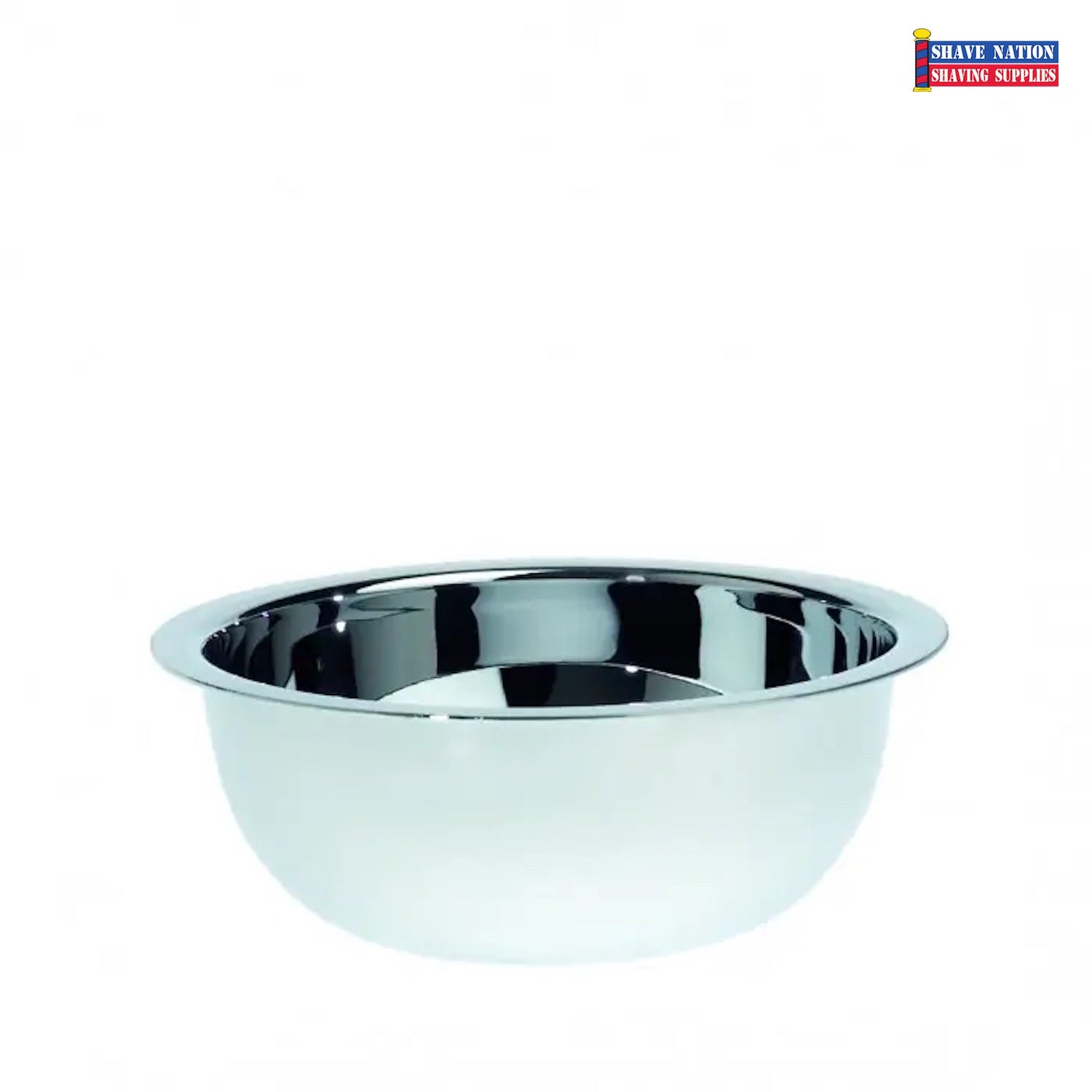 Edwin Jagger Premium Stainless Steel Shaving Bowl for Men - Classic Wet Shaving Accessory with Non-Slip Base - Perfect for Traditional Razor & Shaving Brush Lather