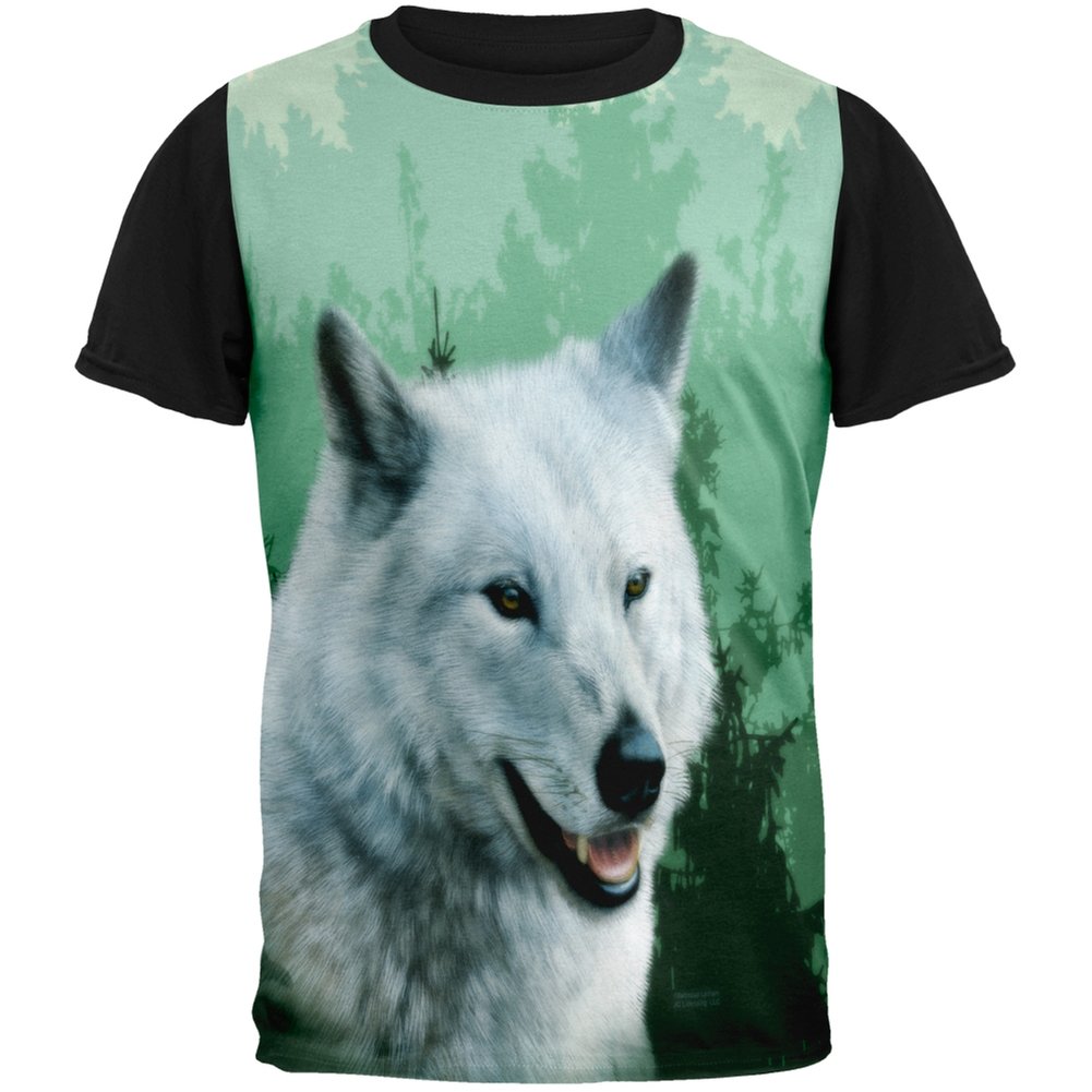 Lone Wolf Adult Black Back T-Shirt - Premium Graphic Tee for Men & Women | Trendy Streetwear & Casual Outfit Essential | Perfect for Concerts, Gym, and Everyday Wear