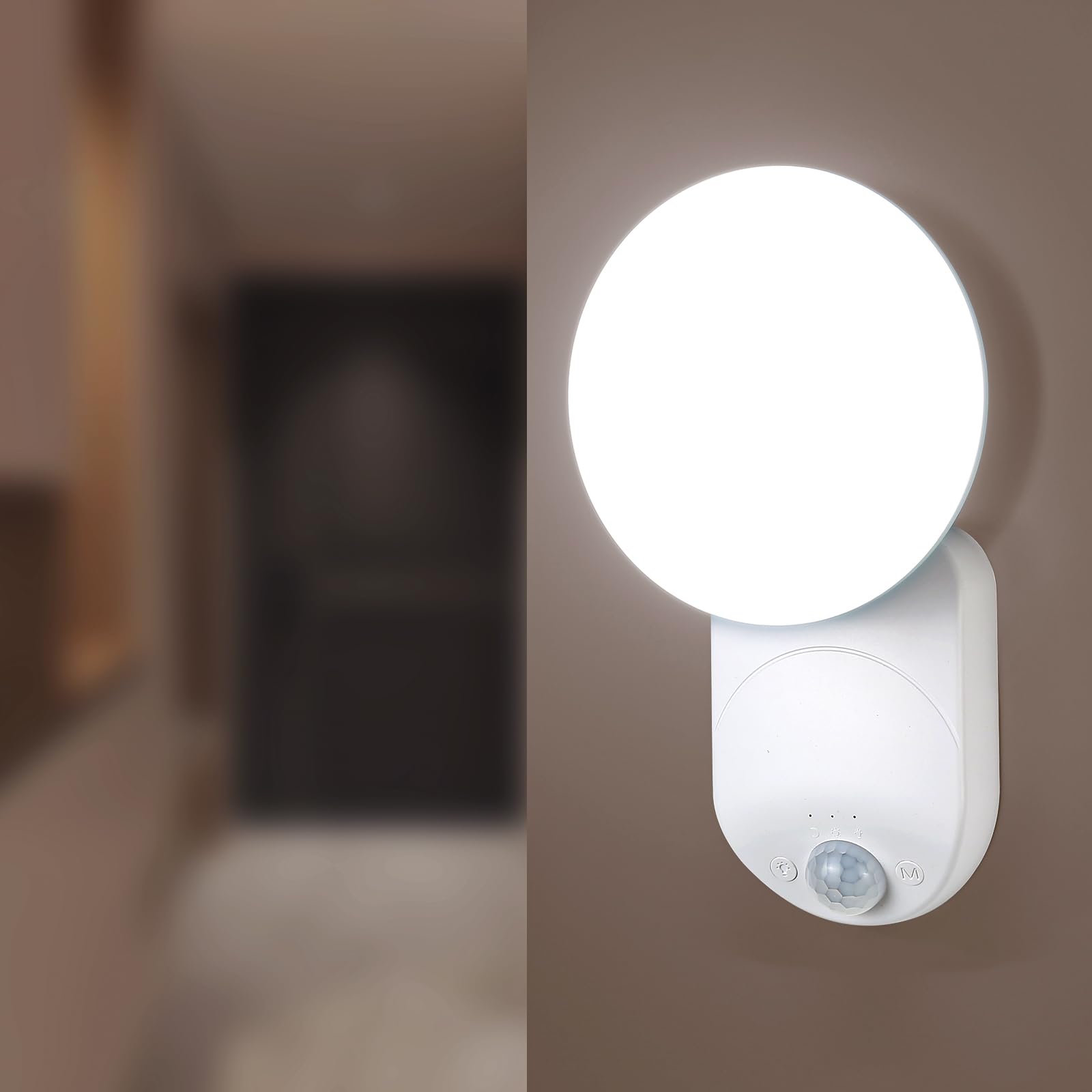 Rechargeable Motion Sensor Wall Light with Remote Control - Magnetic Wireless Closet Light, Adjustable Brightness & Angle, Battery Powered LED Night Light for Closet, Pantry, Garage, Shed, Stairs, Hallway - Perfect for Home Security & Convenient Night Navigation