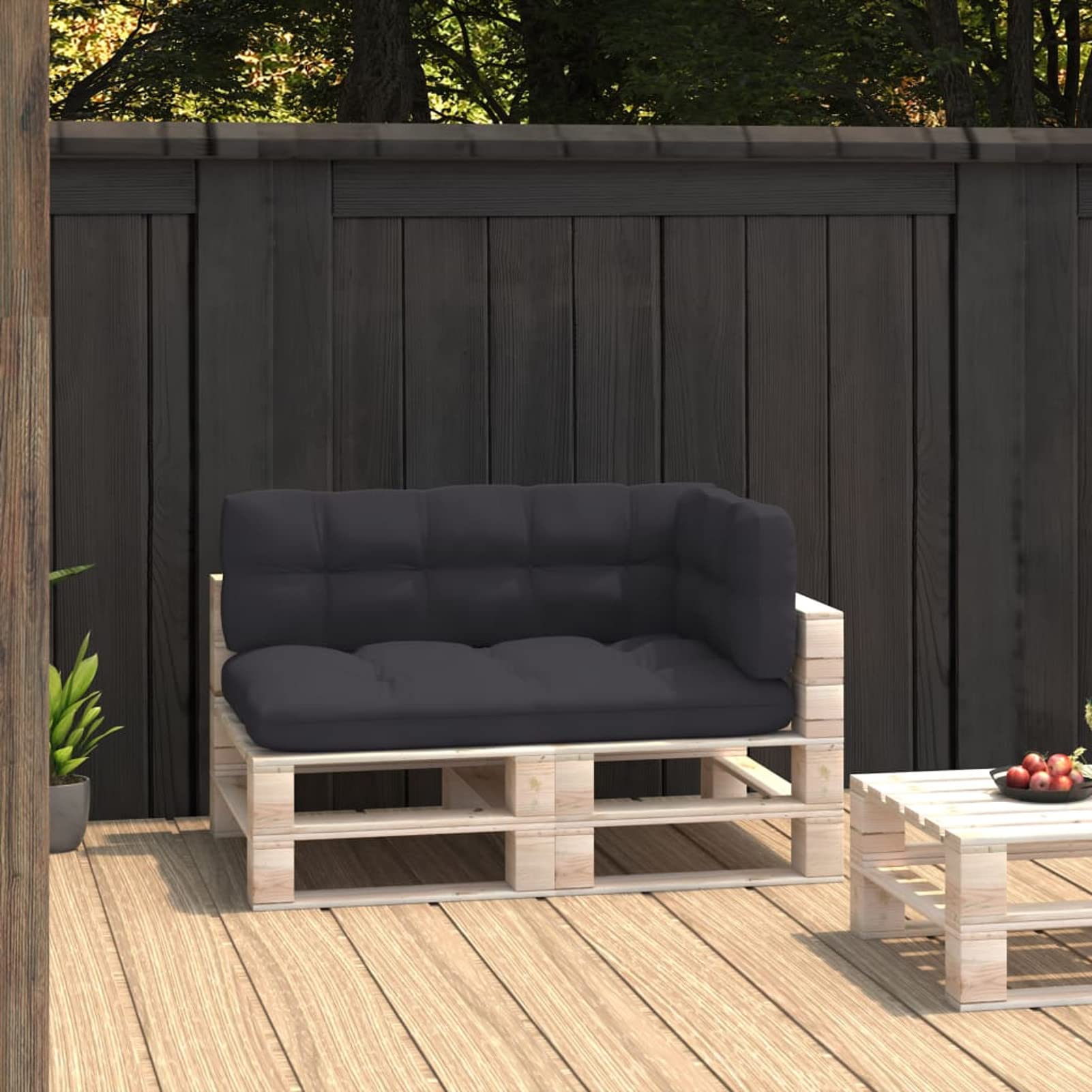 **Tidyard 3-Piece Outdoor Pallet Sofa Cushion Set - Water-Resistant Fabric Upholstery with Seat & Back Cushions - Perfect for Patio, Garden, and Backyard Relaxation**