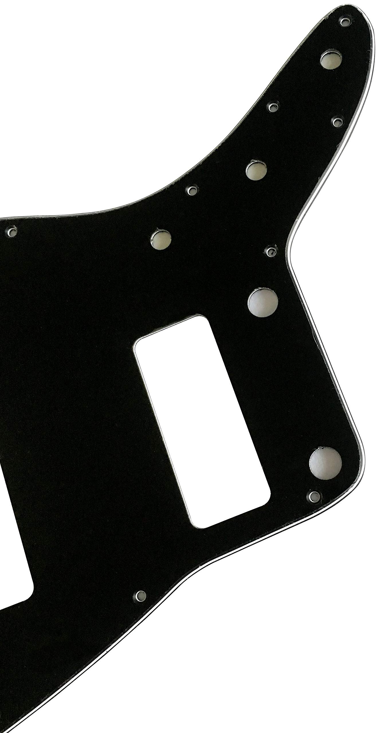 Fender US Jazzmaster P90 Electric Guitar Pickguard - 3 Ply Black No Rhythm Control Style | Replacement Part for Guitar Upgrades & DIY Repairs | Perfect for Rock, Jazz & Studio Performances