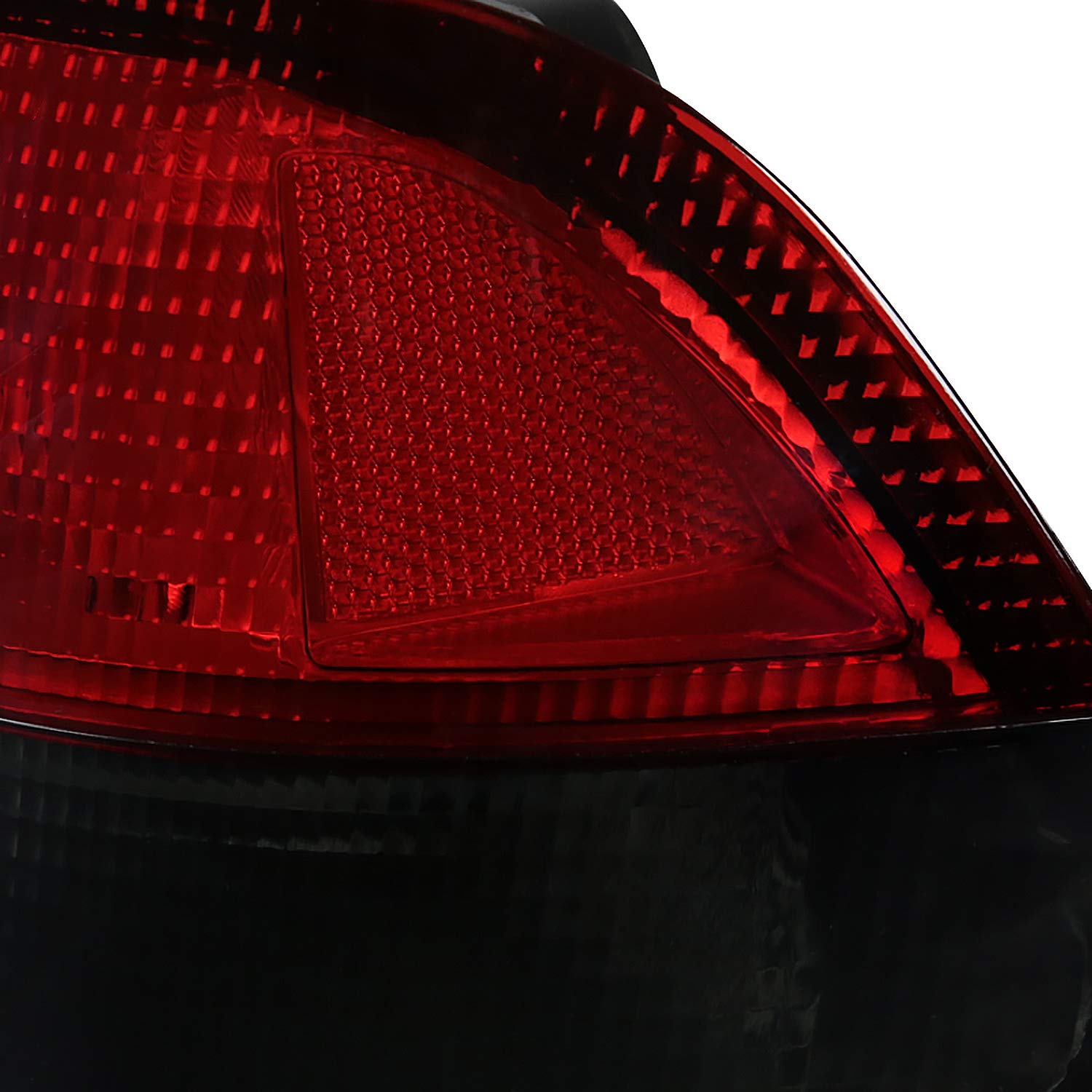 Spec-D Tuning Red Smoke Lens Tail Lights for 1996-2000 Honda Civic Coupe 2 Door - Left & Right Pair Assembly | Enhanced Style & Night Visibility for Custom Car Builds