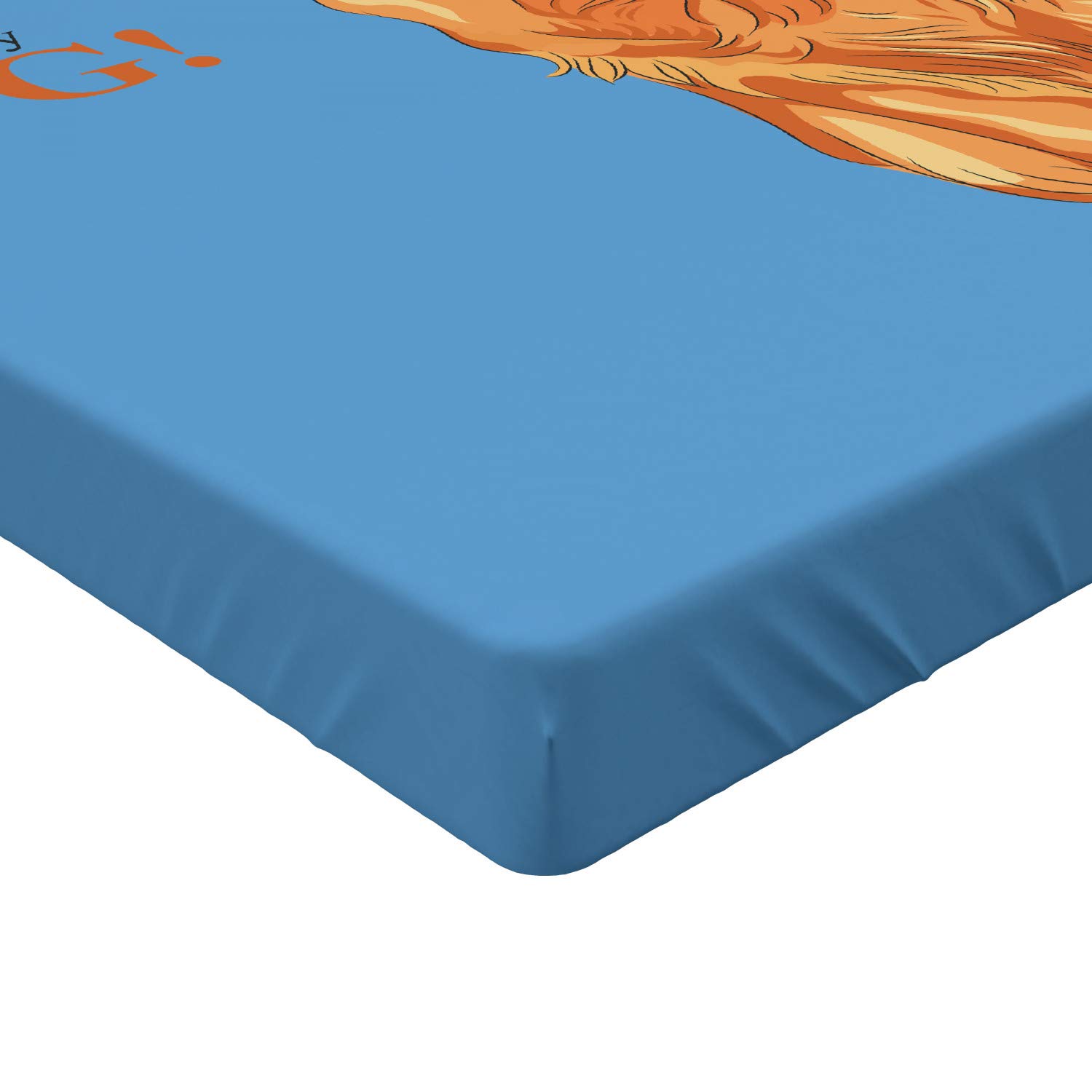 Ambesonne Golden Retriever Fitted Sheet - Twin Size, Dog Lovers Bedding for Cozy Sleep