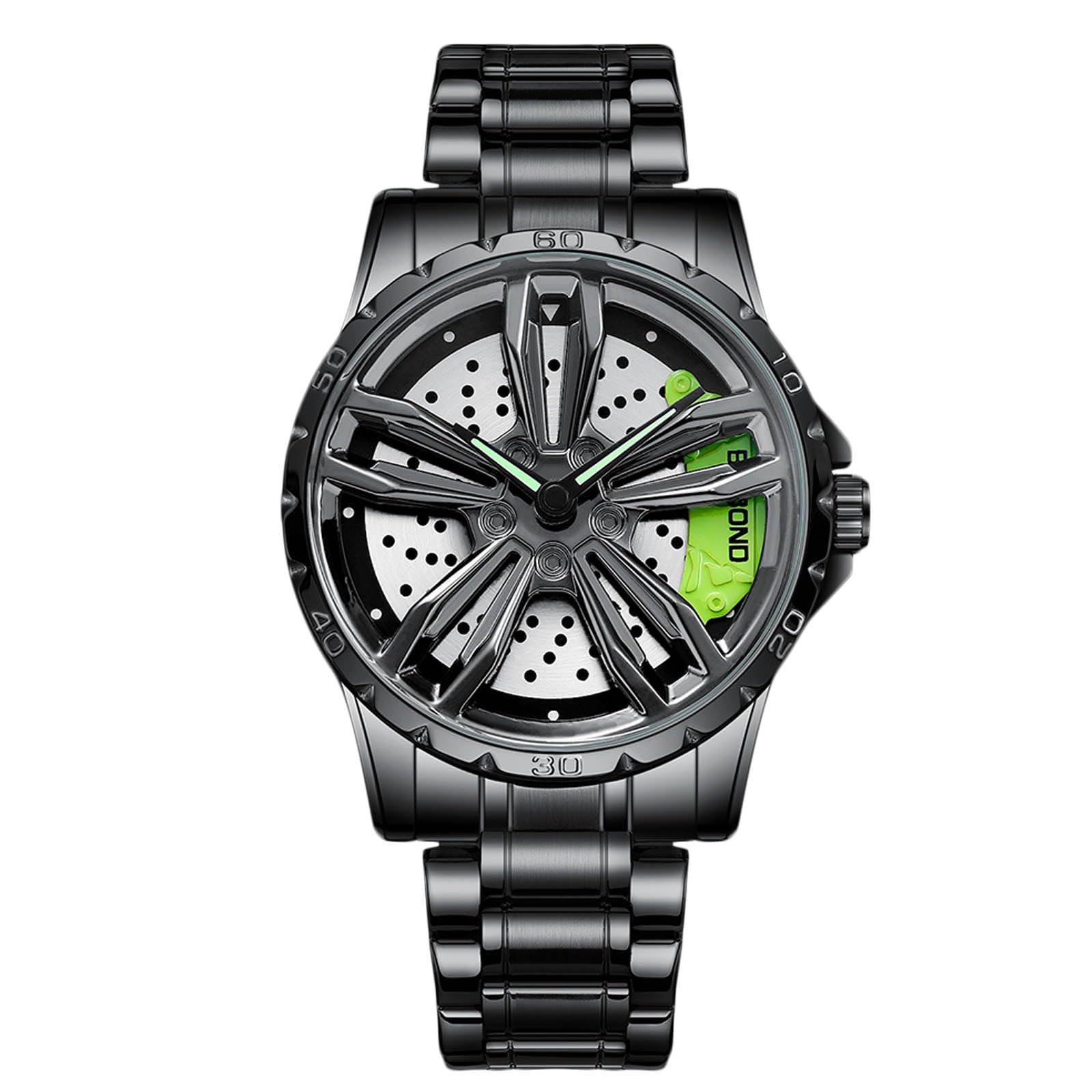 RORIOS Men's Analog Quartz Watch - Stainless Steel Strap, 3ATM Waterproof for Outdoor & Business