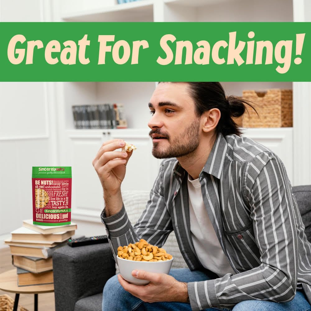 Premium Jumbo Cashews Roasted & Unsalted – 3 lb. Bag | Kosher Certified | High Protein, Vitamins & Minerals | Healthy Snack for Work, Travel & Parties | Gourmet Quality Nuts for Salads, Baking & Gifting
