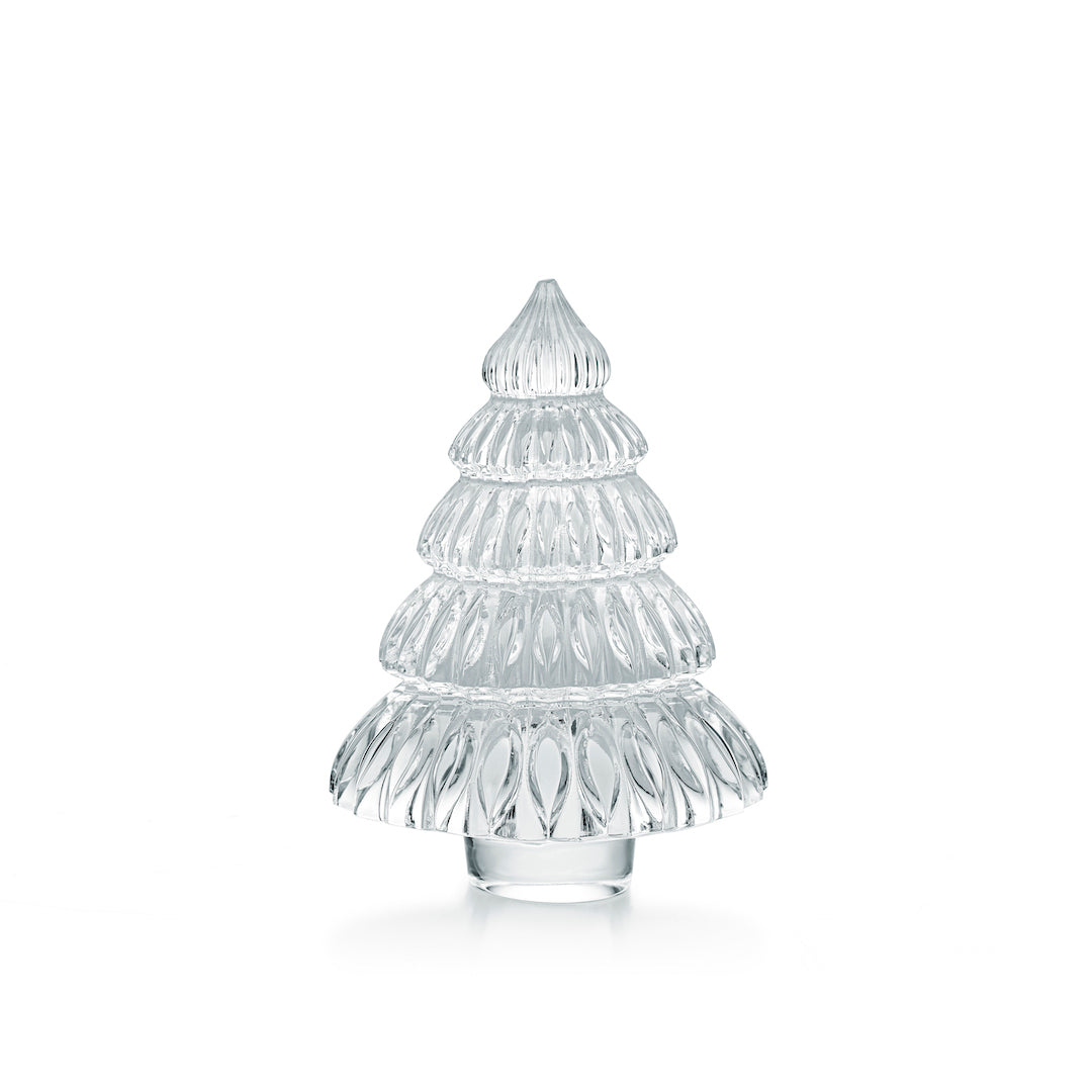 Enchanting Mini Fir Tree - Small Clear Christmas Ornament for Holiday Decor, Home & Office Festive Decoration