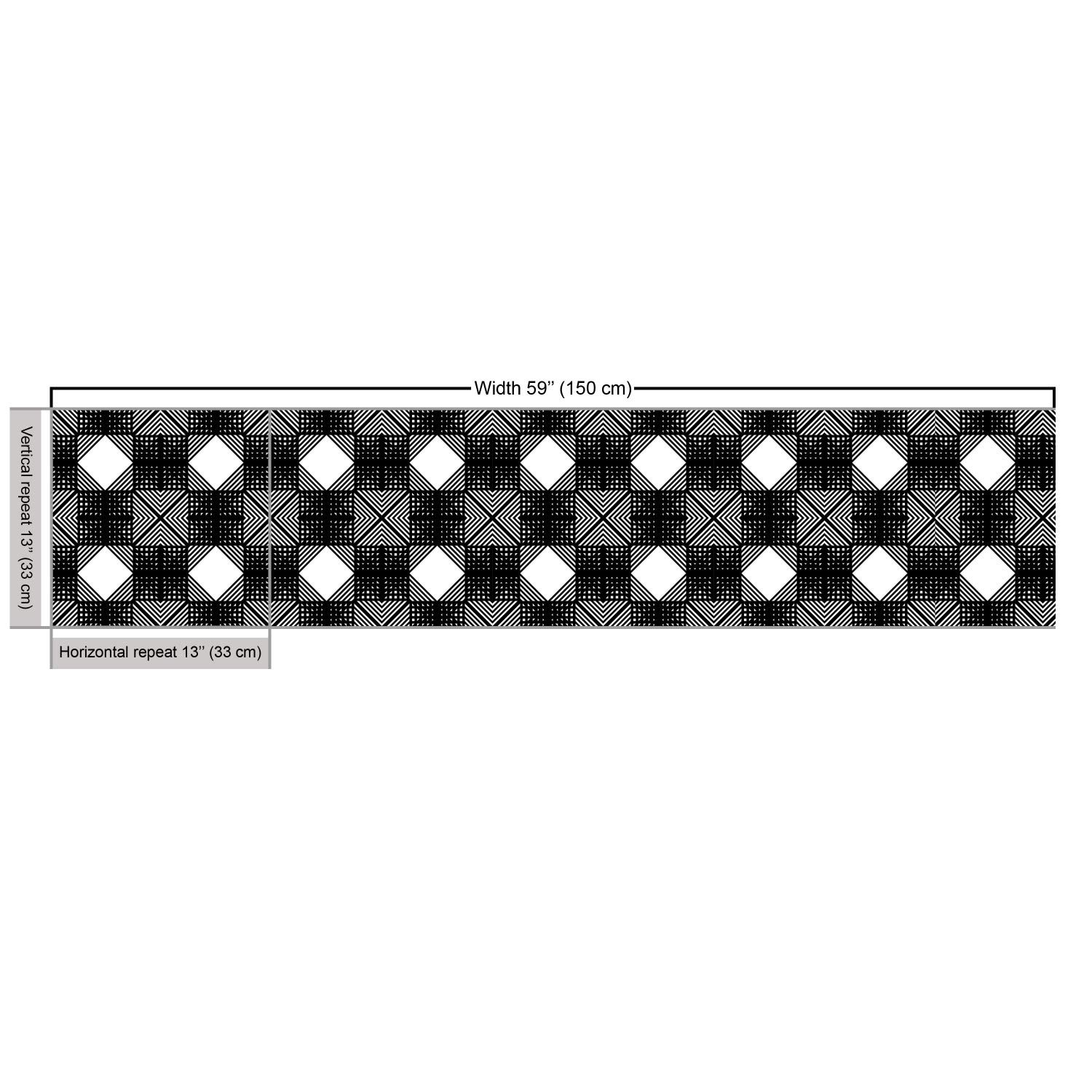 Ambesonne Geometric Fabric by The Yard - Modern Lattice Symmetric Squares Design for Upholstery, Curtains & Home Decor | 10 Yards Charcoal Grey & White | Perfect for DIY Projects, Sofa Covers & Decorative Pillows