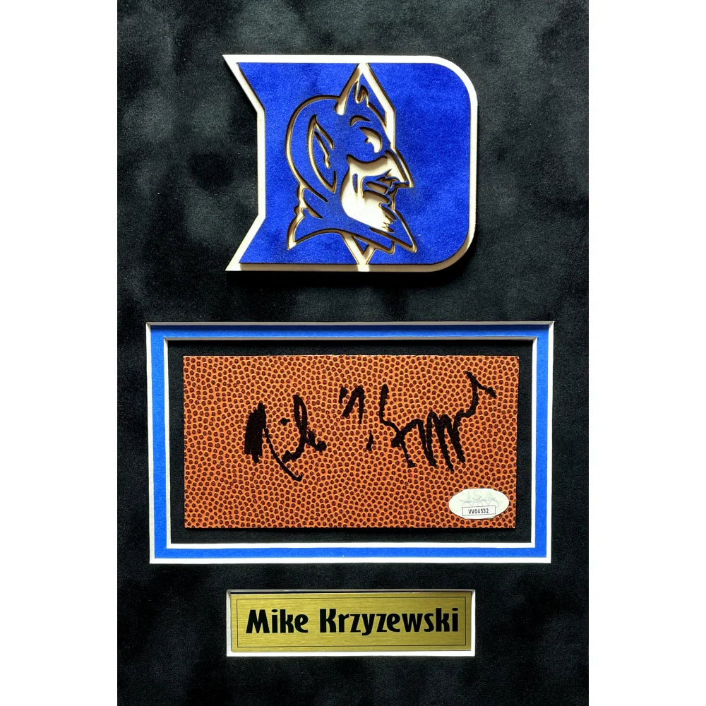 Coach K Autographed Duke Basketball 8x10 Photo - Mike Krzyzewski Signed Memorabilia with JSA COA - Perfect for Duke Fans, Sports Collectors & Home/Office Decor