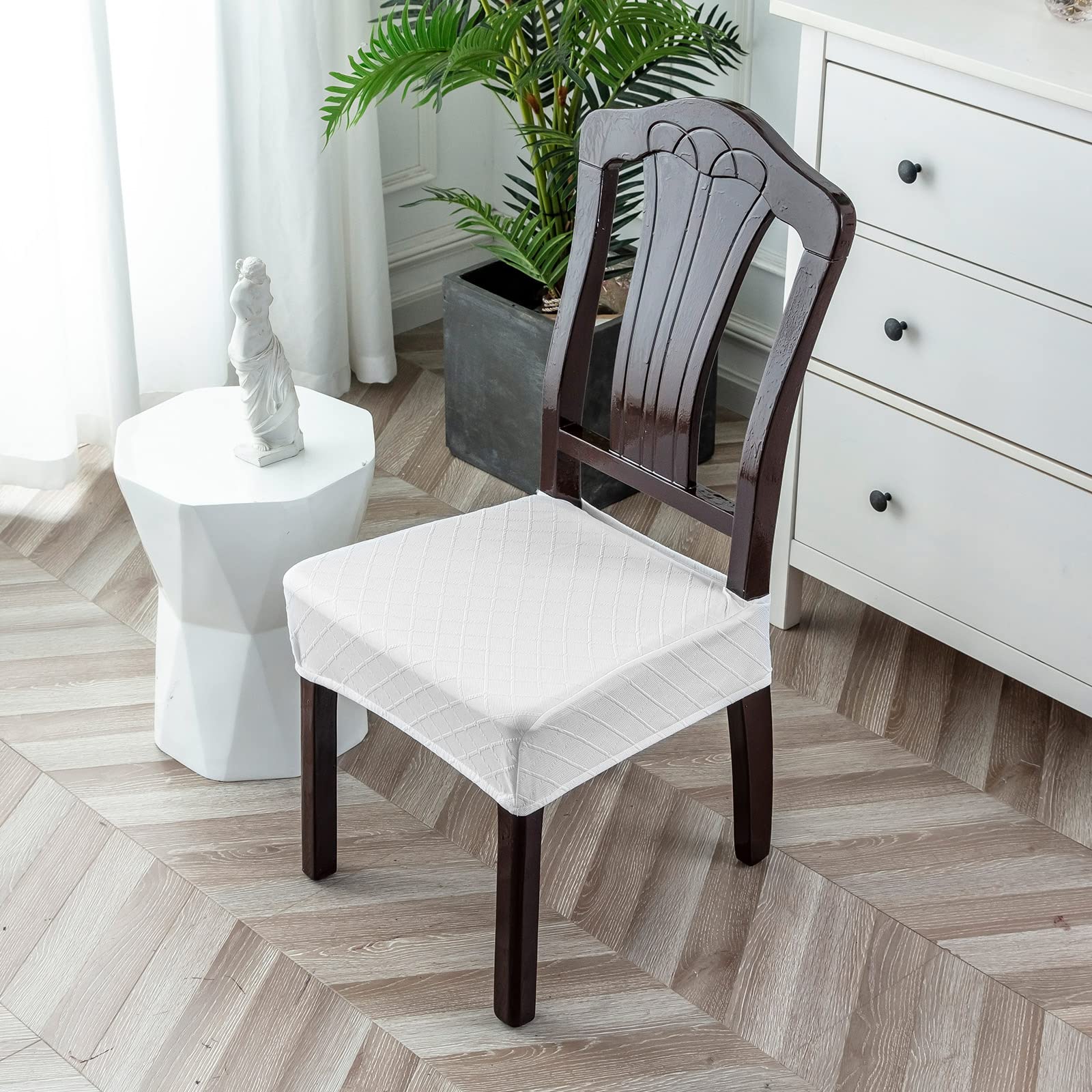 Waterproof Chair Seat Covers - Durable Dining Room & Kitchen Chair Slipcovers - Perfect for Home, Office, Restaurant & Outdoor Use