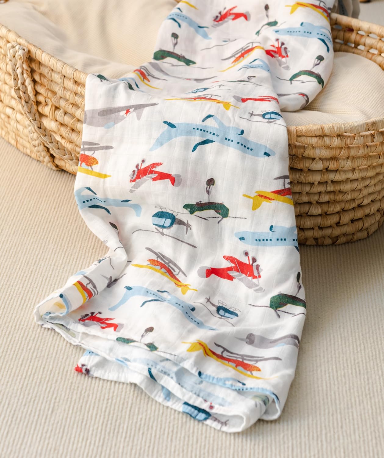 CHUNGEL Premium Muslin Swaddle Blankets for Newborns - Soft 47