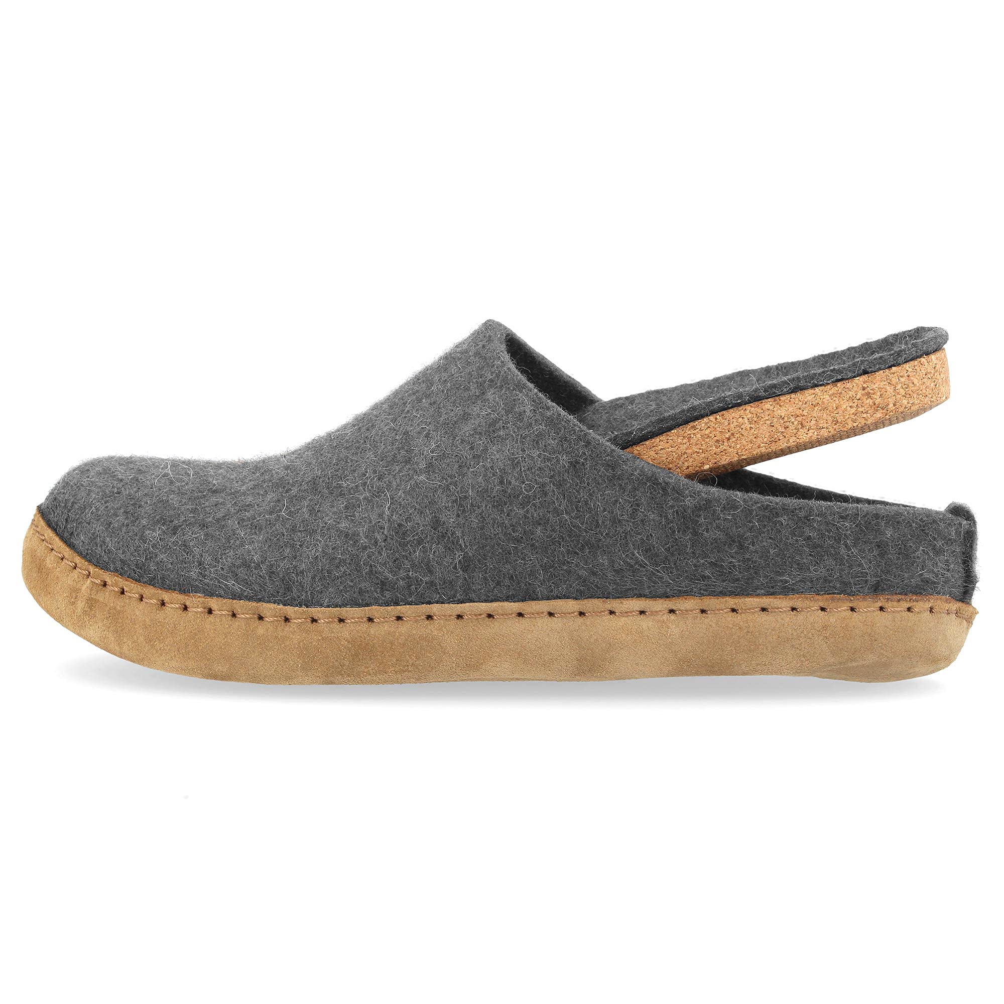 HAFLINGER Women's Classic Wool Slippers - Comfortable Indoor/Outdoor House Shoes for Women - Perfect for Home, Office, and Relaxation