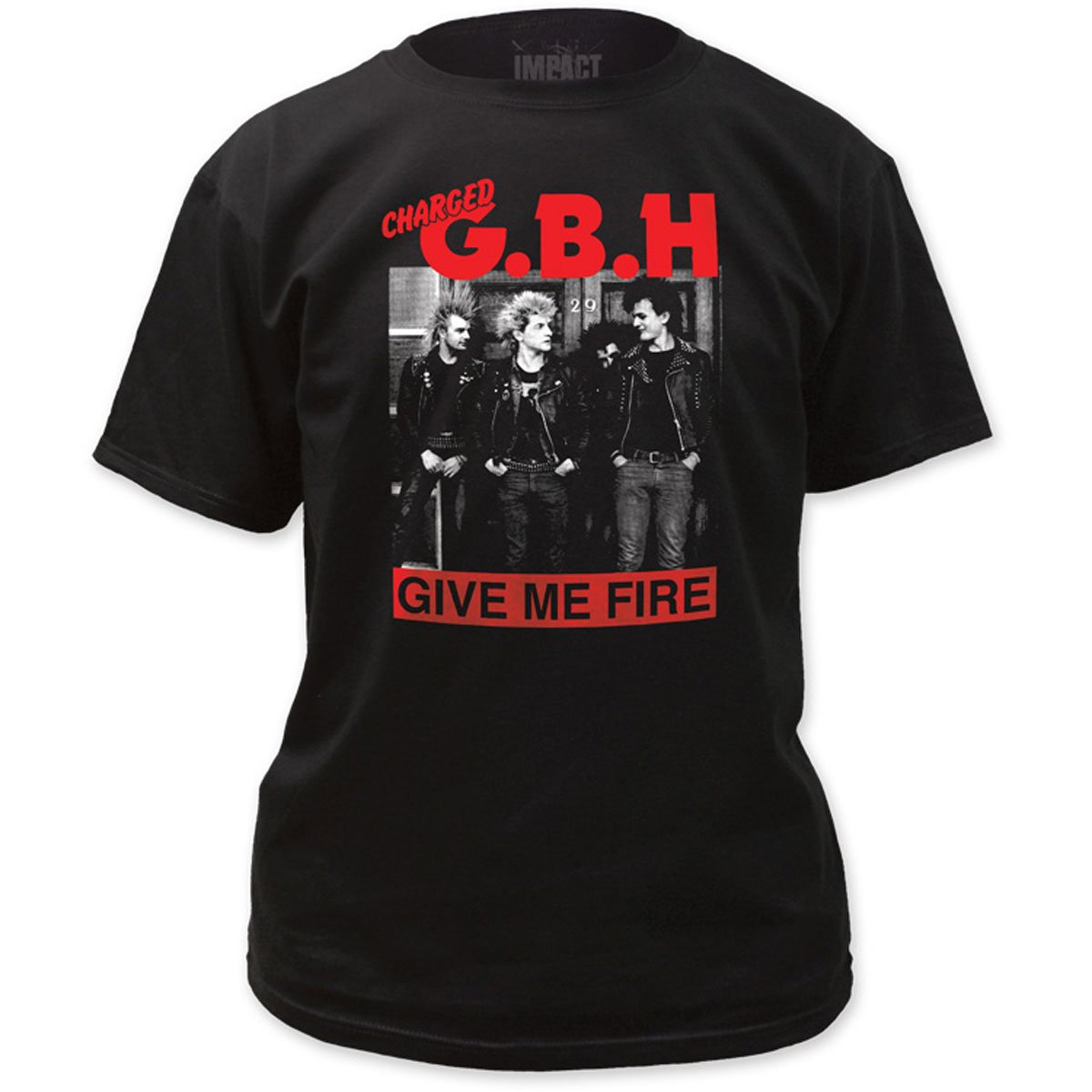 G.B.H. Mens Give Me Fire Black T-Shirt - Stylish Streetwear for Casual Outings & Nightlife