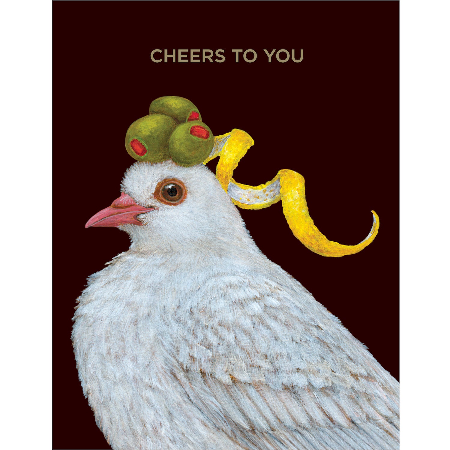 Cheers to You Dove Card - Elegant Greeting Card for Birthday, Anniversary & Thank You - Perfect for Special Occasions & Heartfelt Messages