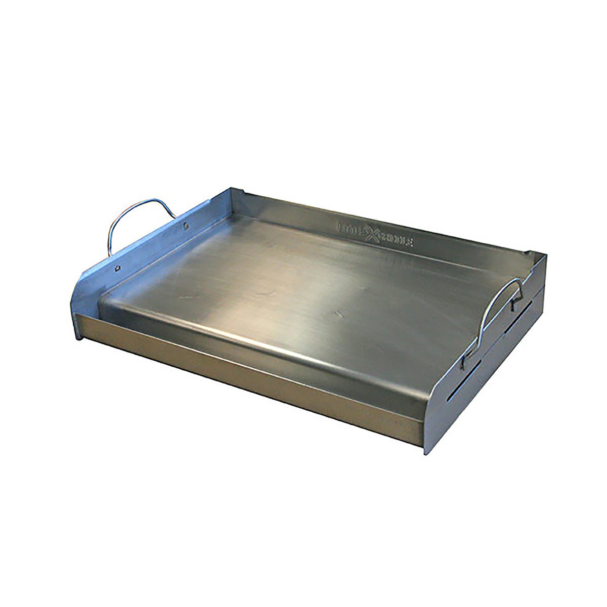 LITTLE GRIDDLE GQ230 Professional Stainless Steel Griddle - Even Heat Distribution, Cross Bracing & Removable Handles + Jim Beam JB0181 9