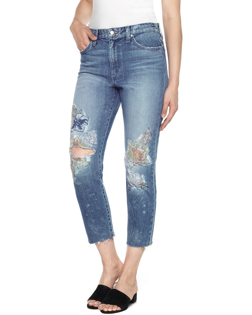 Joe's Jeans The Debbie High Rise Straight Crop - Women's Stretch Denim Pants for Casual & Work Wear | Natalya Style | Perfect for Office, Travel & Everyday Outfits