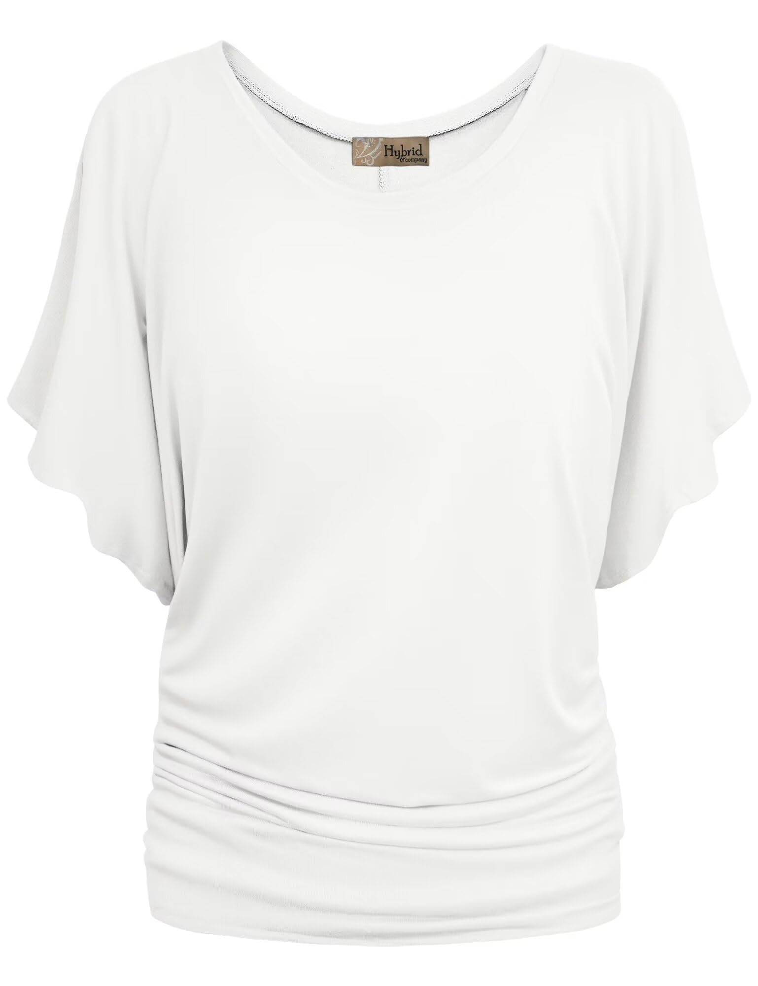 Hybrid & Company Women's Super Comfy Boat Neck Dolman Top Shirt - Soft Casual Blouse for Everyday Wear, Work & Weekend Outfits