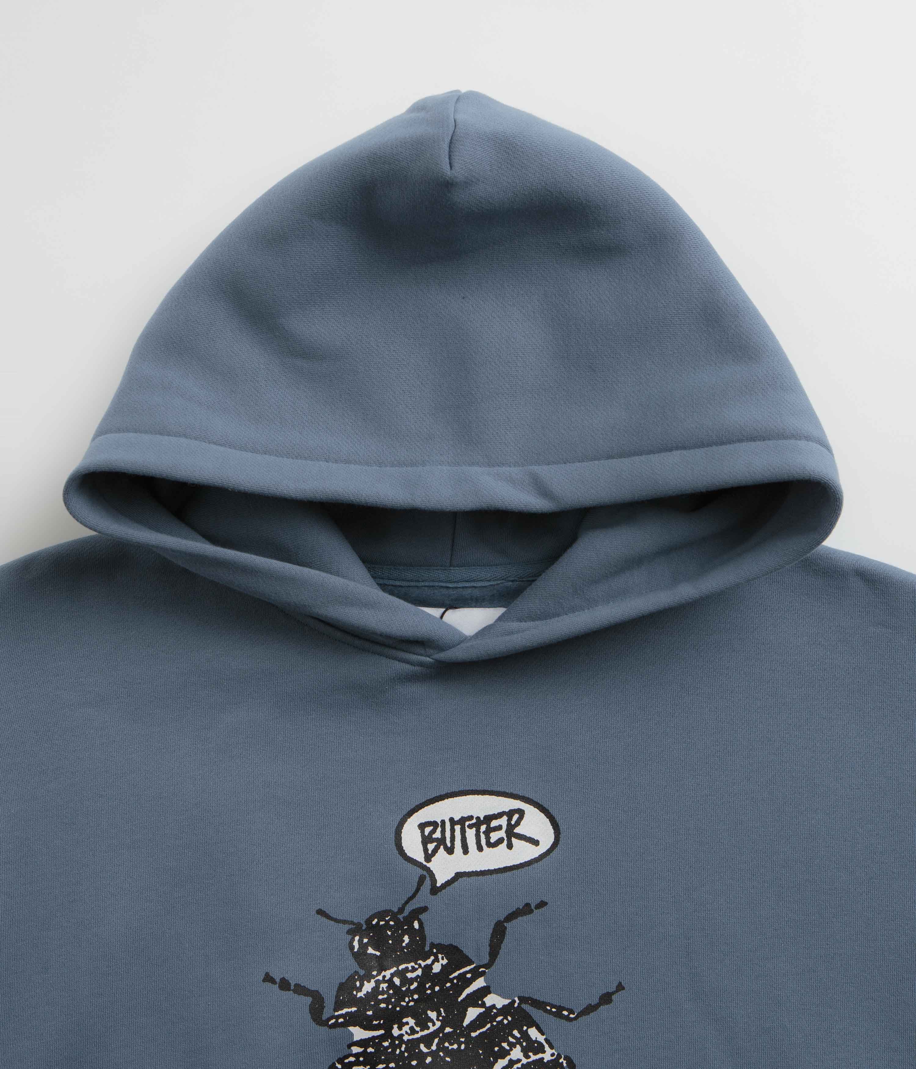 Butter Goods Beetle Hoodie - Slate Color Unisex Pullover for Men & Women | Streetwear Fashion, Casual Wear & Outdoor Activities