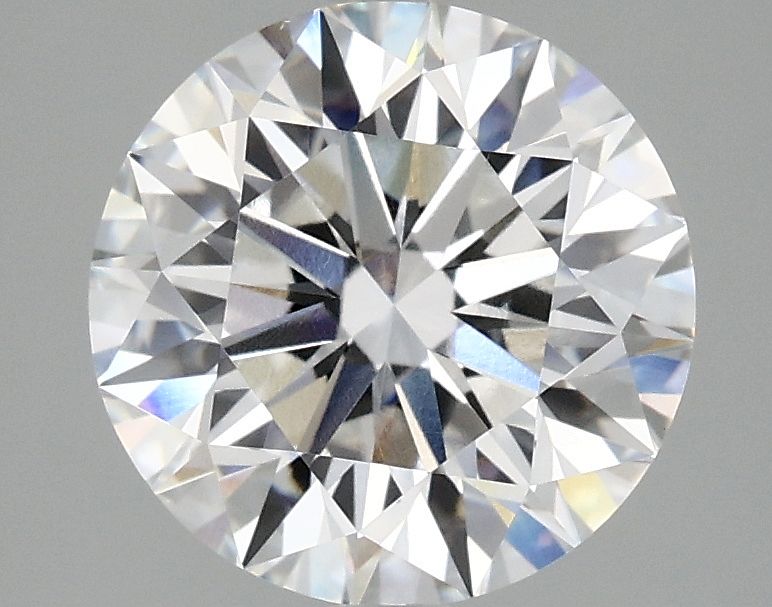 2.97 Carat D Color VVS2 Clarity Round Lab-Created Diamond for Engagement Rings & Fine Jewelry
