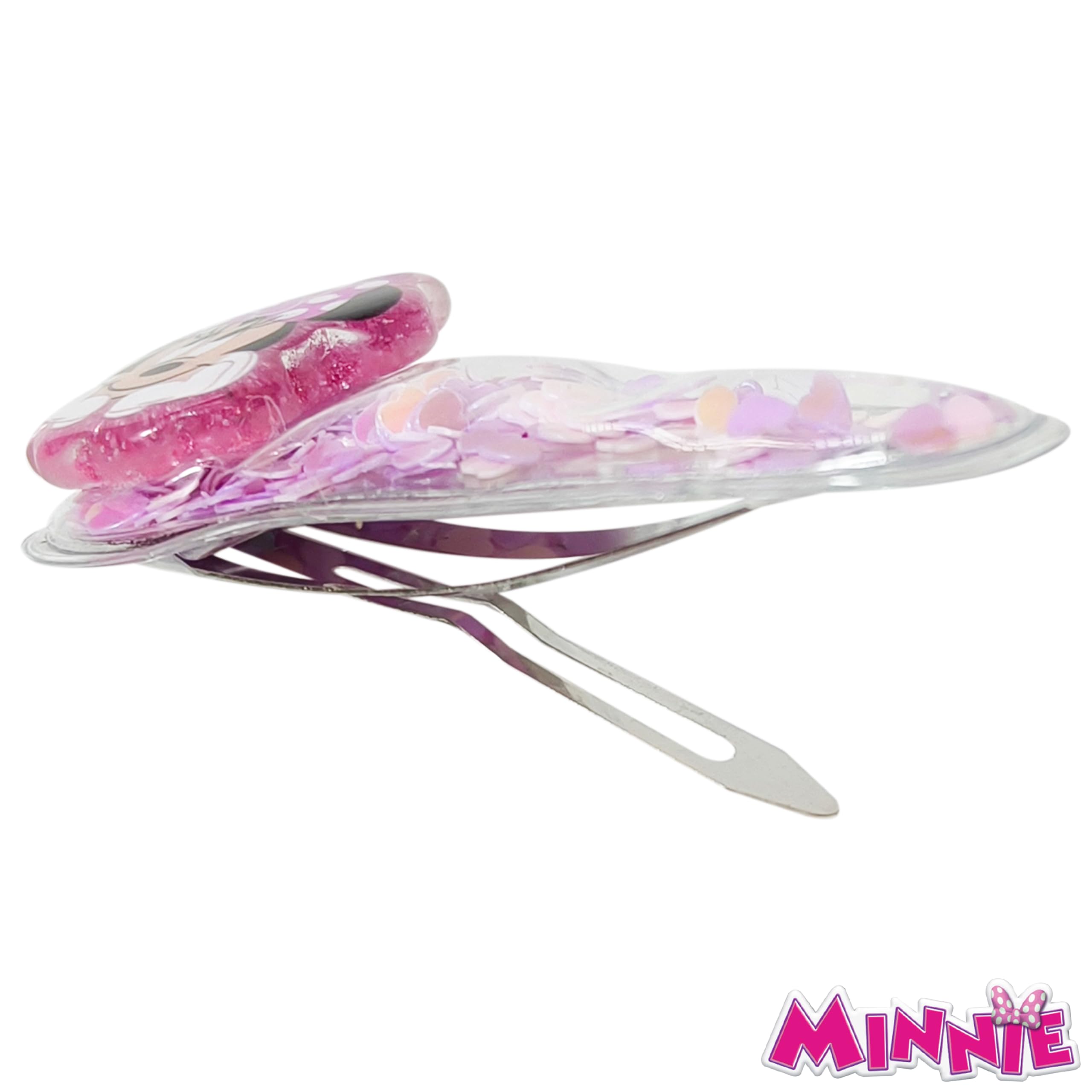 Disney Princess Hair Clips for Girls - 6pc Cute Hair Accessories Set with Character Charms, Magical Confetti Hair Clips for Kids Ages 3+ | Perfect for Birthday Gifts, School Days & Dress Up Play