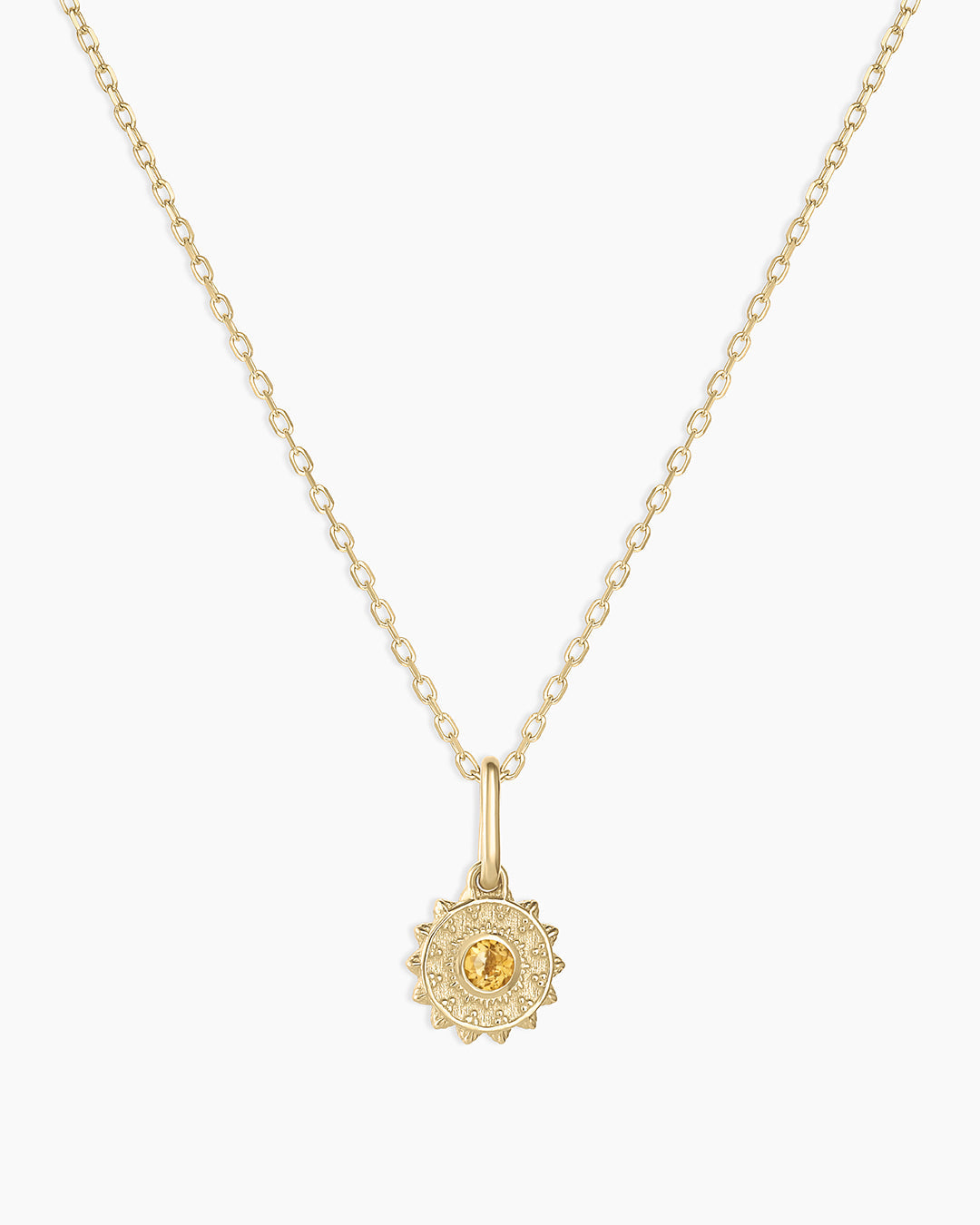 Sun Birthstone Charm Necklace - Genuine Gemstone Jewelry for Women - Perfect Gift for Birthday, Anniversary & Special Occasions