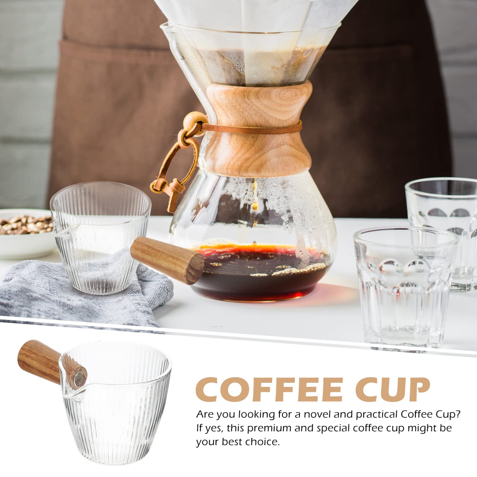 Compact Milk Frother Pitcher with Handle - Multi-Function Creamer & Syrup Pitcher for Coffee, Latte & Hot Chocolate - Perfect for Home & Cafe Use