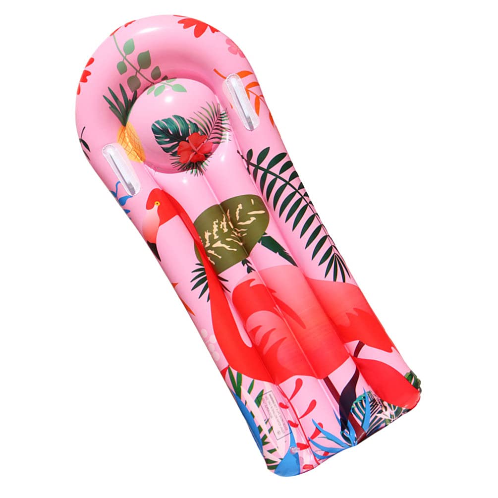 **Inflatable Flamingo Surfboard Pool Float for Kids - Summer Beach & Swimming Pool Toy - Fun Water Play for Toddlers at Beach, Pool, or Backyard**