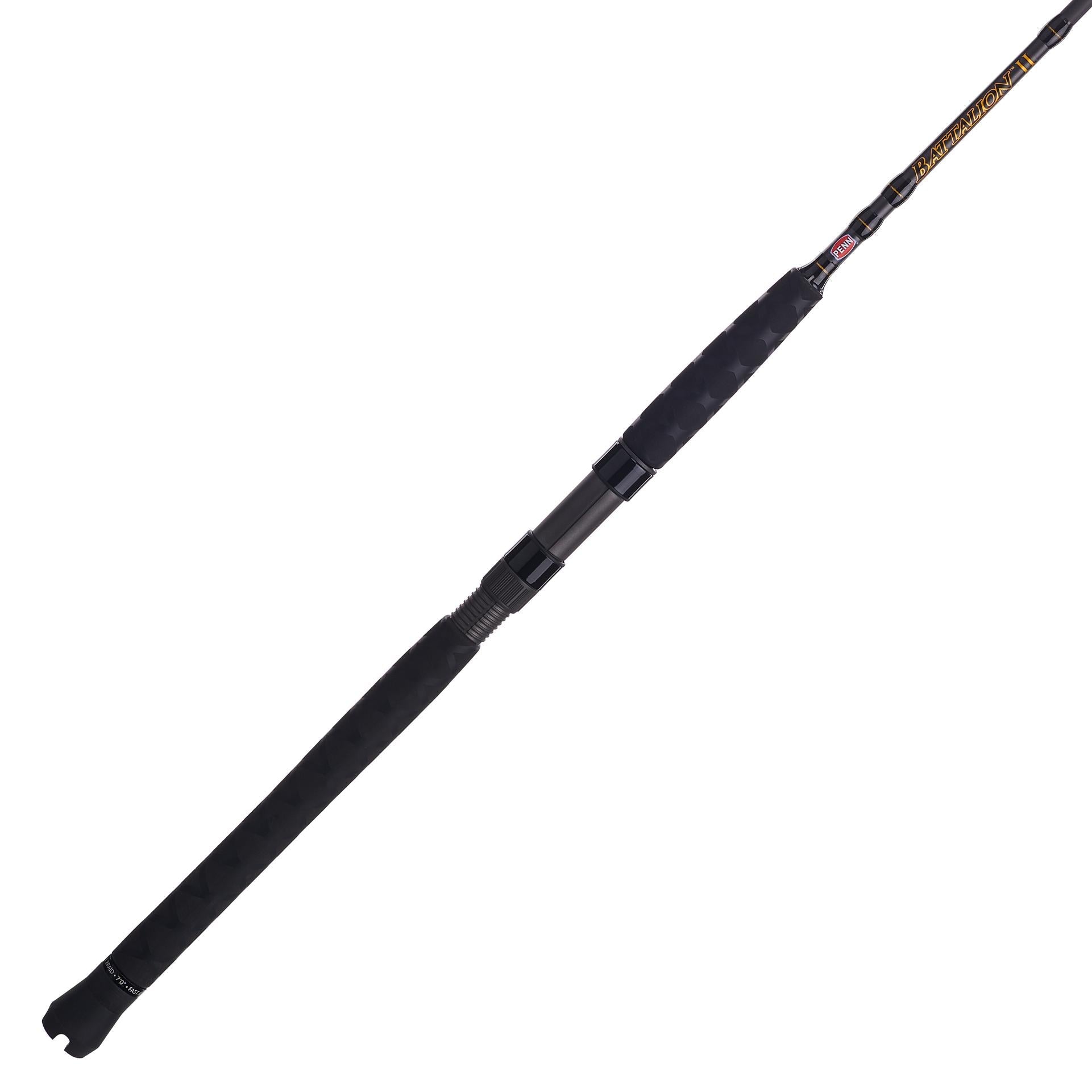 Battalion™ II Inshore Casting Rod - Premium Saltwater Fishing Rod for Bass, Redfish, Snook - Perfect for Kayak, Pier, and Shore Fishing Adventures