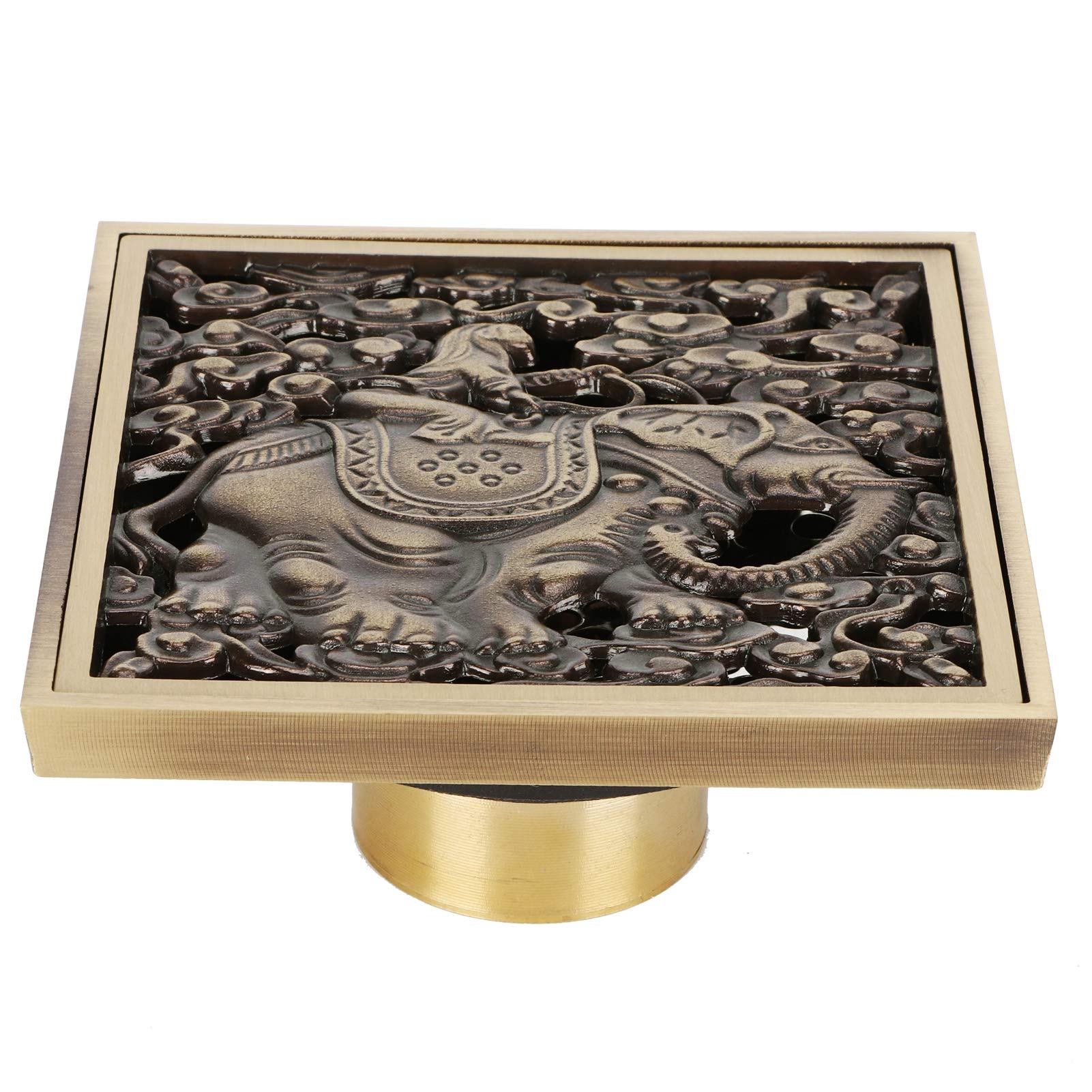 Vintage Shower Drain Cover - Anti-Reflow Bathroom Drainage System for Showers, Bathtubs & Kitchen Sinks | Rustproof & Odor-Proof Bath Accessory for Home & Commercial Use