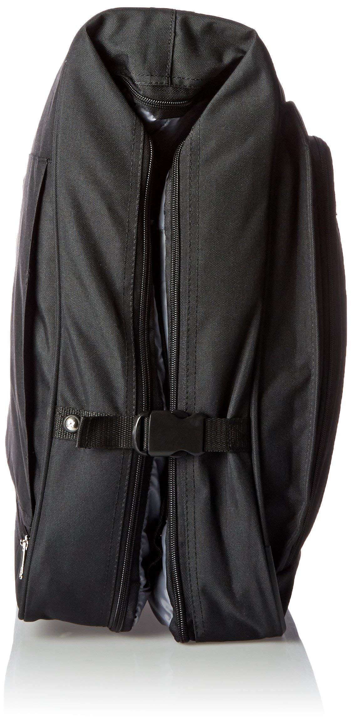 DELSEY Paris Deluxe 45 Inch Hanging Travel Garment Bag for Suits & Dresses - Black - Perfect for Business Trips, Weddings & Formal Events