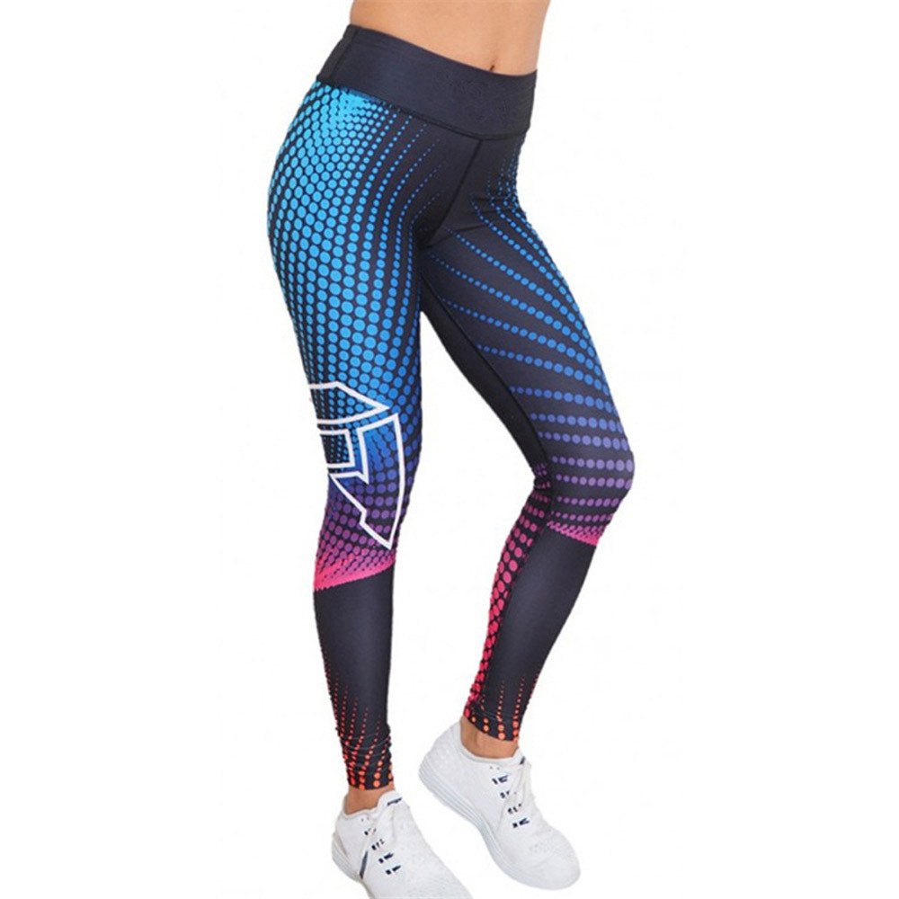BIFUTON Women's Printed Leggings with Pockets - High Waisted Tummy Control Yoga Pants for Running, Workout & Exercise | Comfortable Skinny Fit Activewear for Gym, Lounge & Everyday Wear