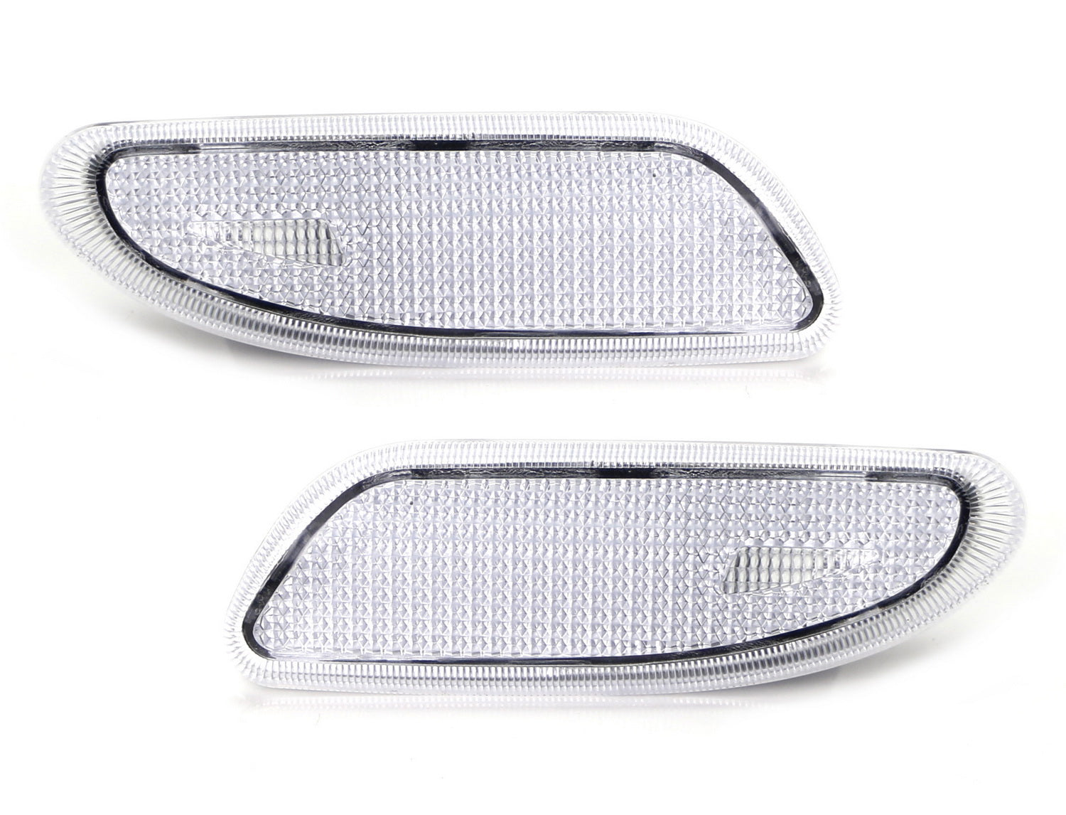 Amber LED Clear Lens Side Marker Lights for 2001-2007 Mercedes W203 C230 C240 C350 - Enhanced Visibility & Style Upgrade for Night Driving & Car Customization