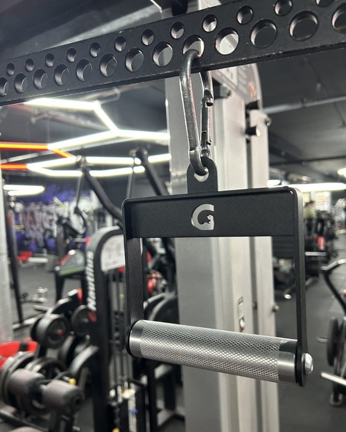 GymPin Fixed D Handle - Heavy Duty Textured Grip for Weightlifting, Power Racks & Home Gym Equipment - Perfect for Strength Training & CrossFit Workouts
