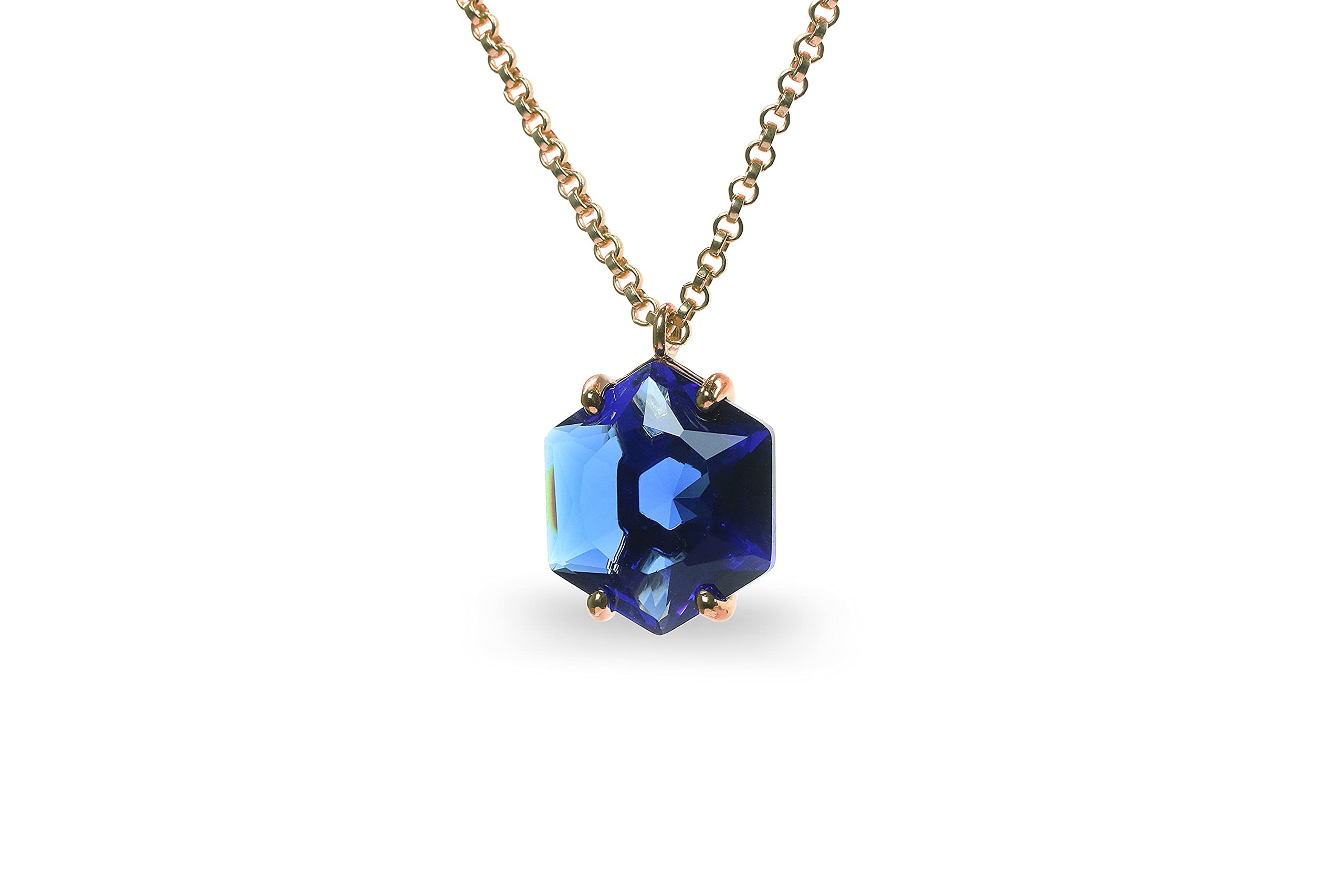 Artisan Sapphire Necklace for Women - September Birthstone Jewelry - Elegant Statement Necklace for Gifts & Special Occasions
