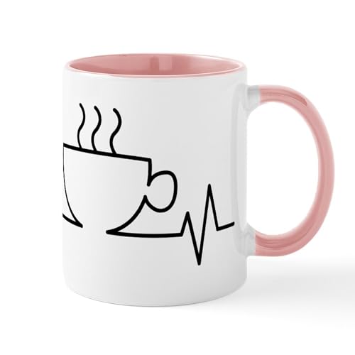 White/Pink Inside - Coffee Heartbeat