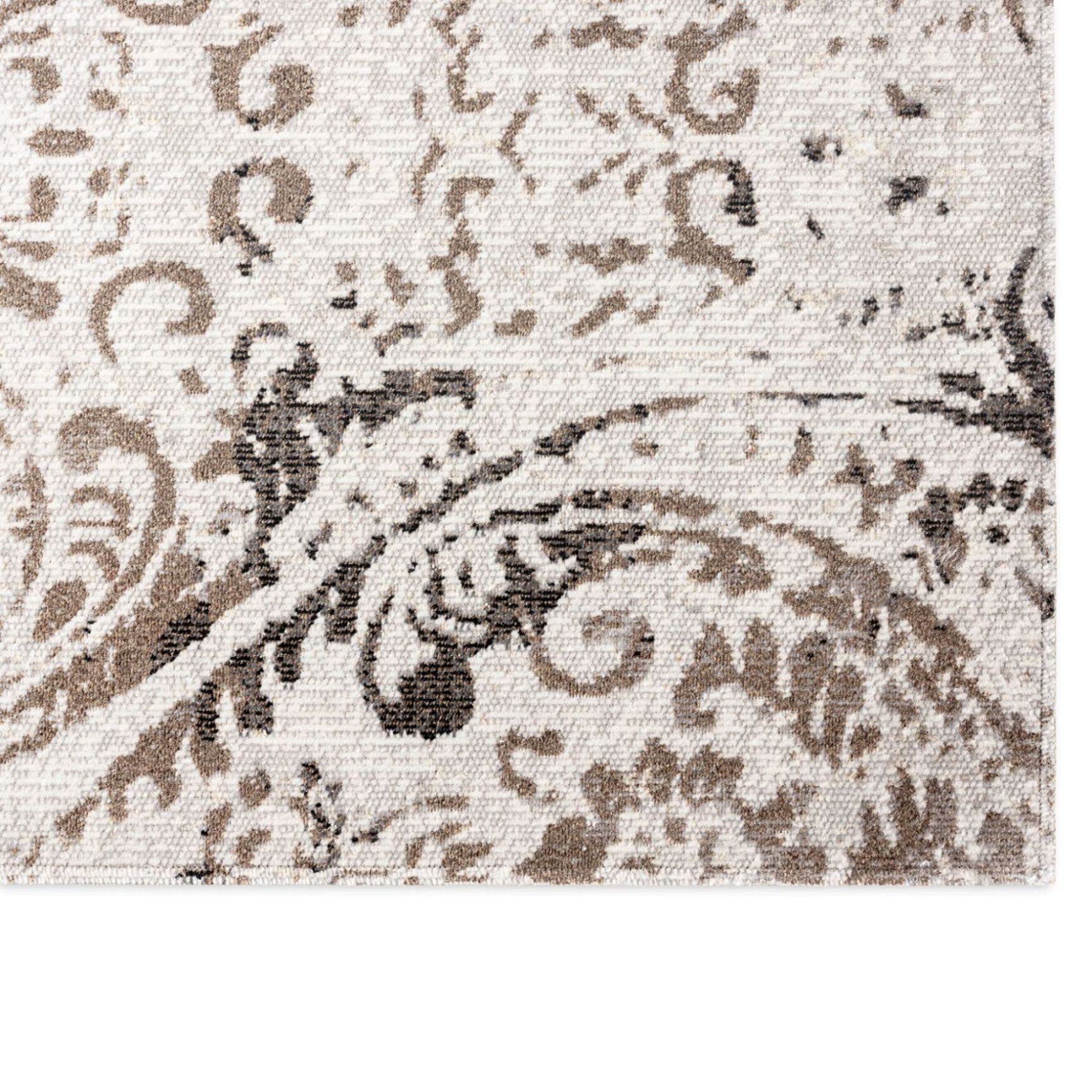 Nicole Miller New York Patio Sofia Juniper Indoor Outdoor Rug - Ivory Mustard 7'9