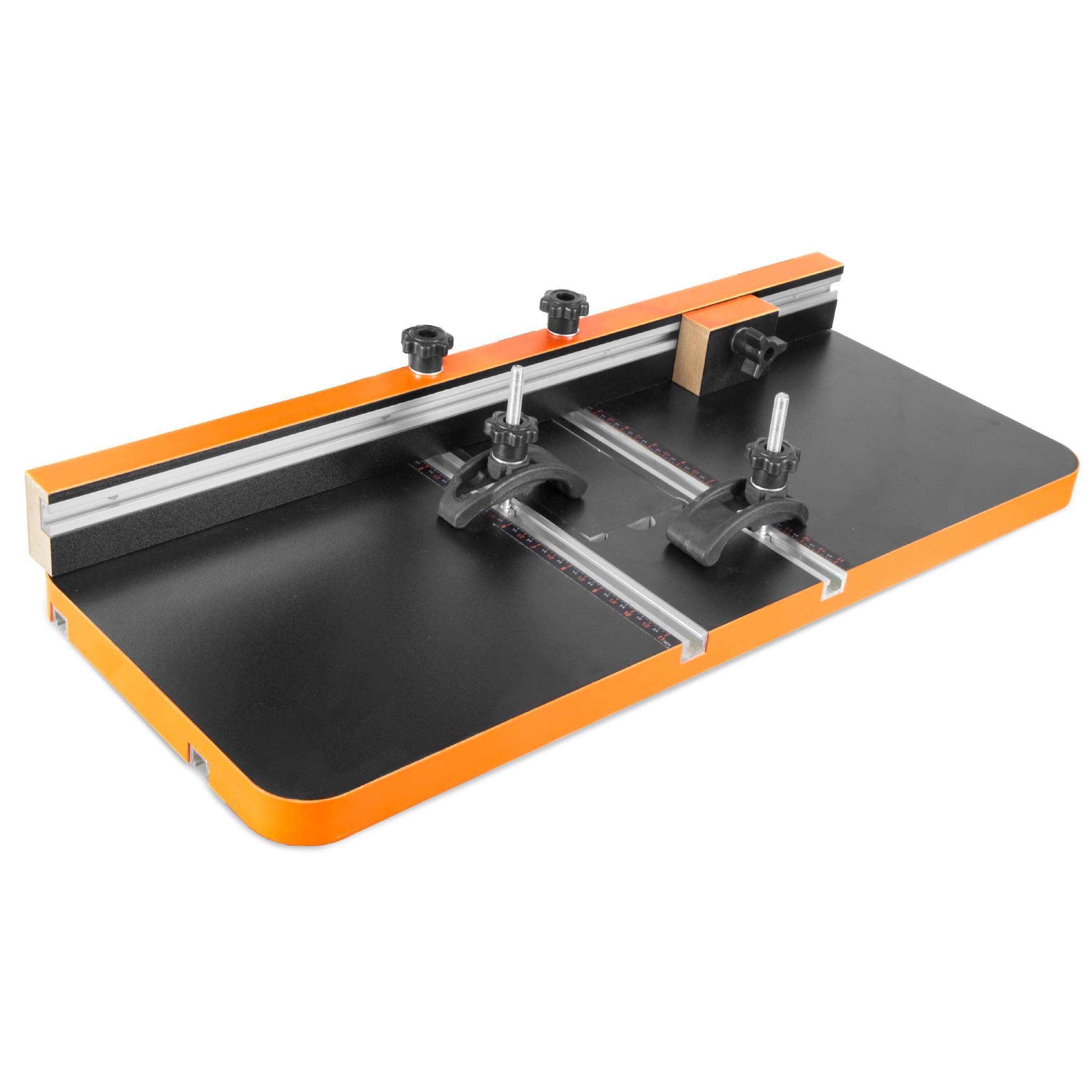 WEN DPA2513 24x12 Inch Adjustable Drill Press Table with Fence & Stop Block - Perfect for Woodworking, Metal Drilling & DIY Projects