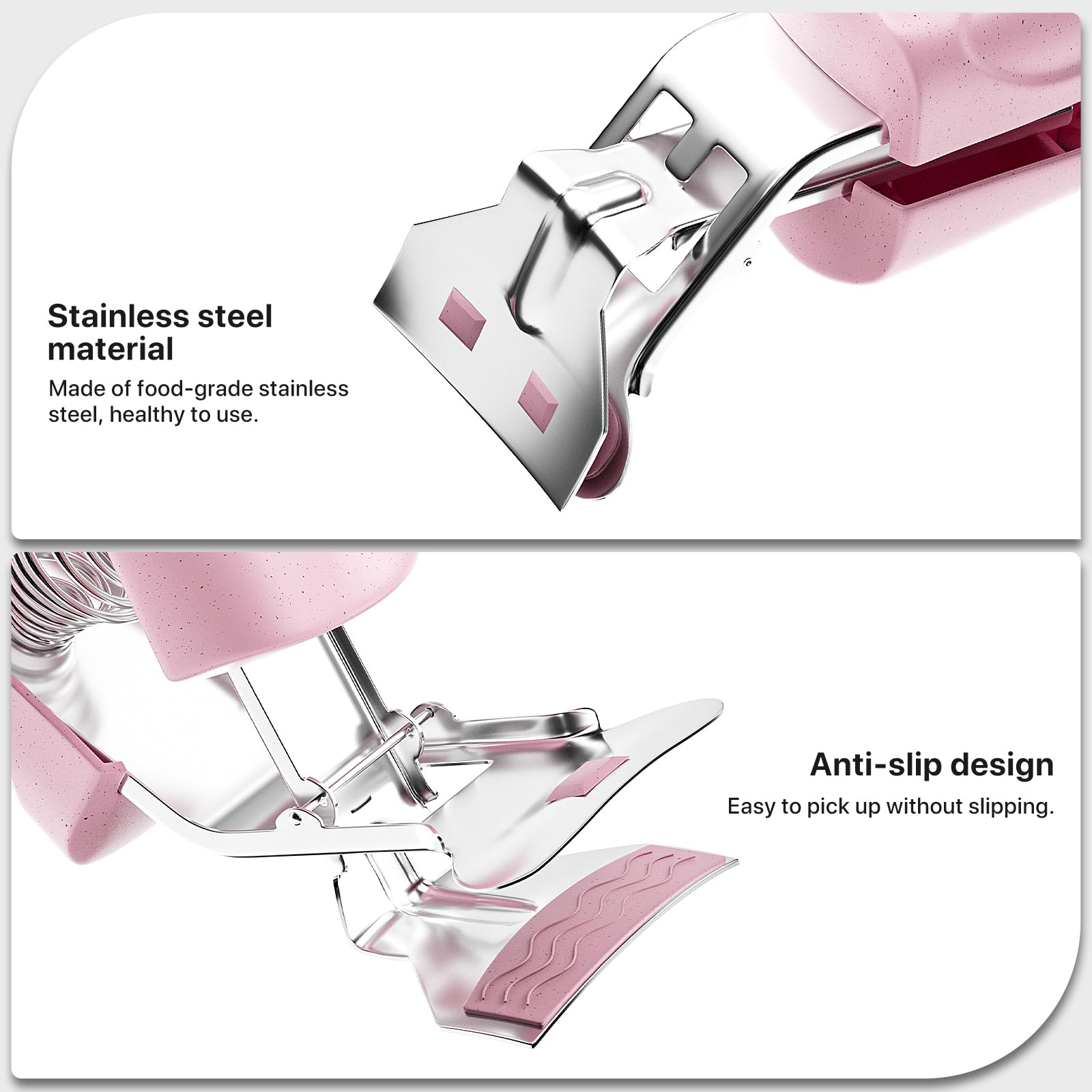 Premium 18/8 Stainless Steel Cookie Scoop Set with Trigger Release - 2 Tbsp (30ml/1oz) Thickened Ice Cream & Cookie Dough Scooper - Perfect for Baking, Ice Cream Parlors, and Home Kitchen Use - Includes Non-Slip Gripper (Great Gift Idea)