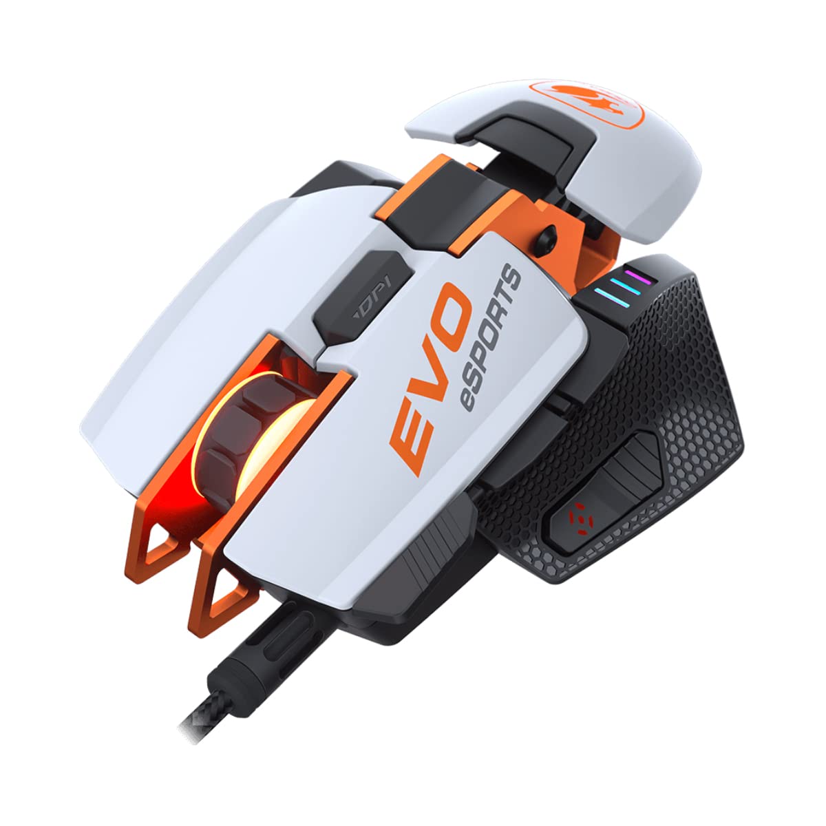COUGAR 700M EVO Esports Gaming Mouse - 16000 DPI Optical Sensor, Adjustable Palm Rest & Weights, Fully Programmable Buttons - Perfect for FPS, MOBA & Competitive Gaming