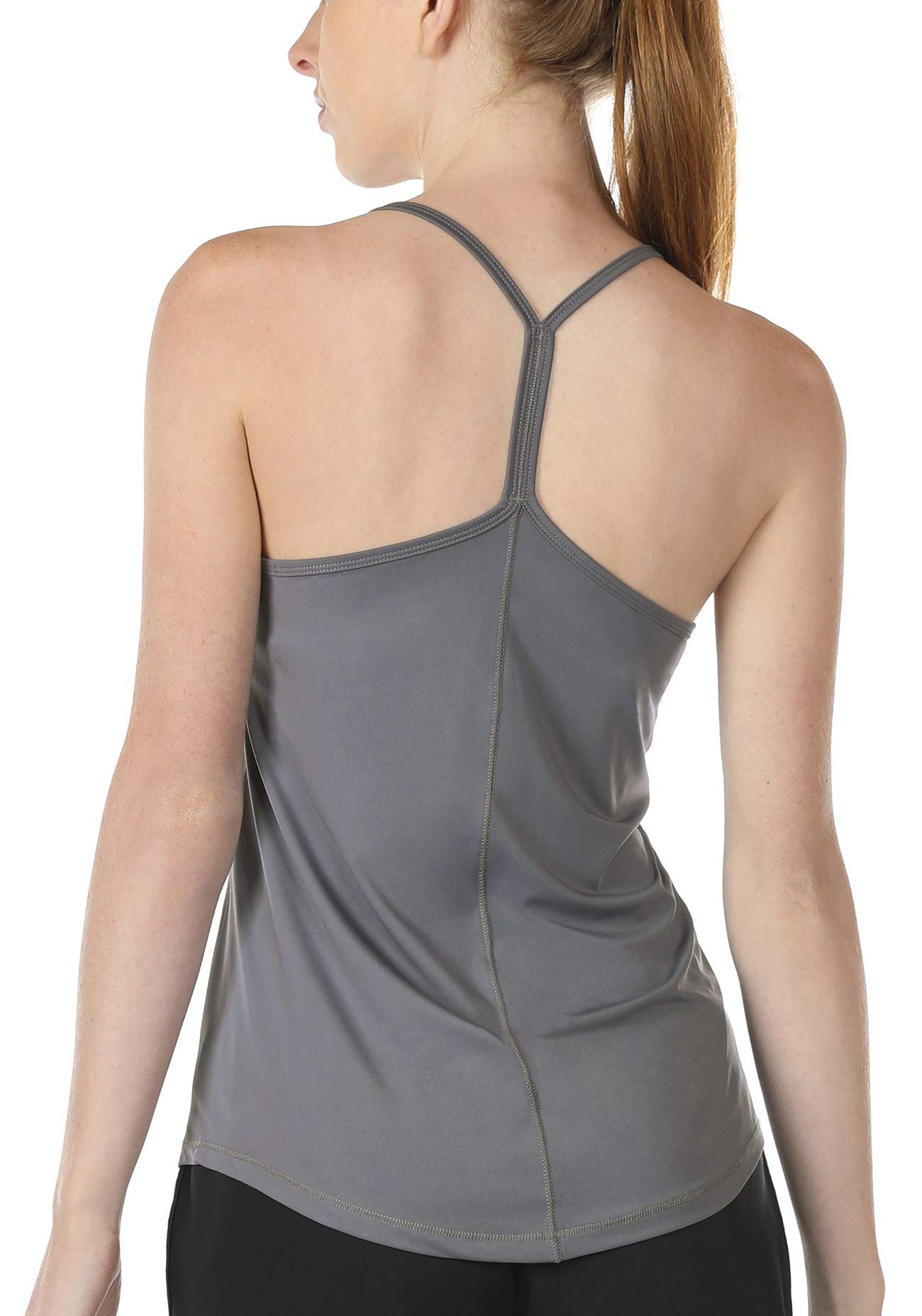 ICY ZONE Women's Workout Tank Tops - Breathable Athletic Yoga Shirts with Open Back & Strappy Design for Running, Gym & Fitness | Perfect for Yoga, HIIT & Summer Workouts