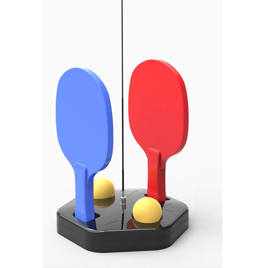 FWS Table Tennis Training Set for Kids & Adults - Portable Ping Pong Net with Balls & Paddles - Improve Hand-Eye Coordination & Anti-Myopia - Perfect for Indoor/Outdoor Play, Family Game Night & School PE Classes