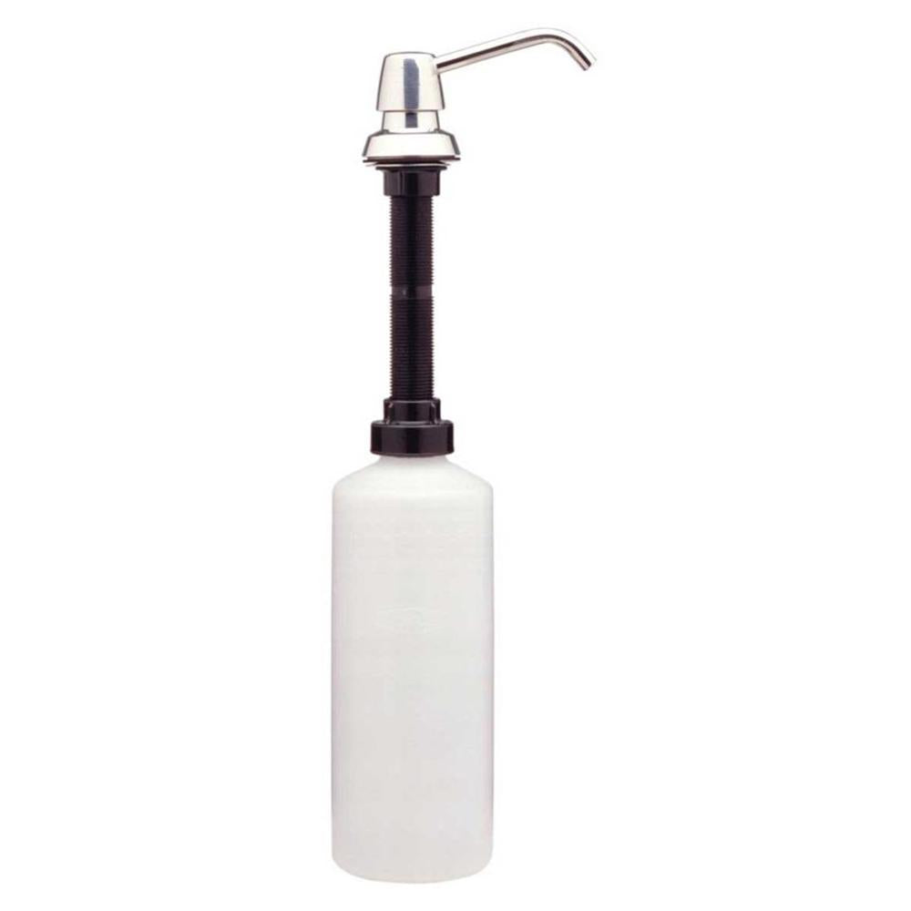 Bobrick B822 34 oz. Wall Mounted Liquid Soap Dispenser - Commercial Lavatory & Restroom Use - Bright Chrome Finish