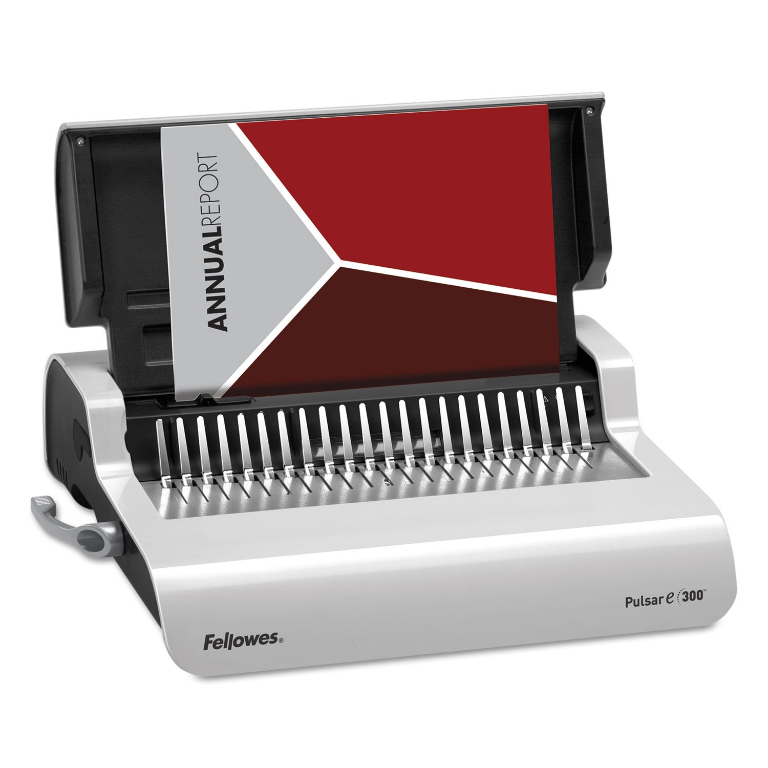 Fellowes FEL5216701 PulsartradeE 300 Electric Comb Binding Machine with Starter Kit - Perfect for Office, School & Document Binding Projects