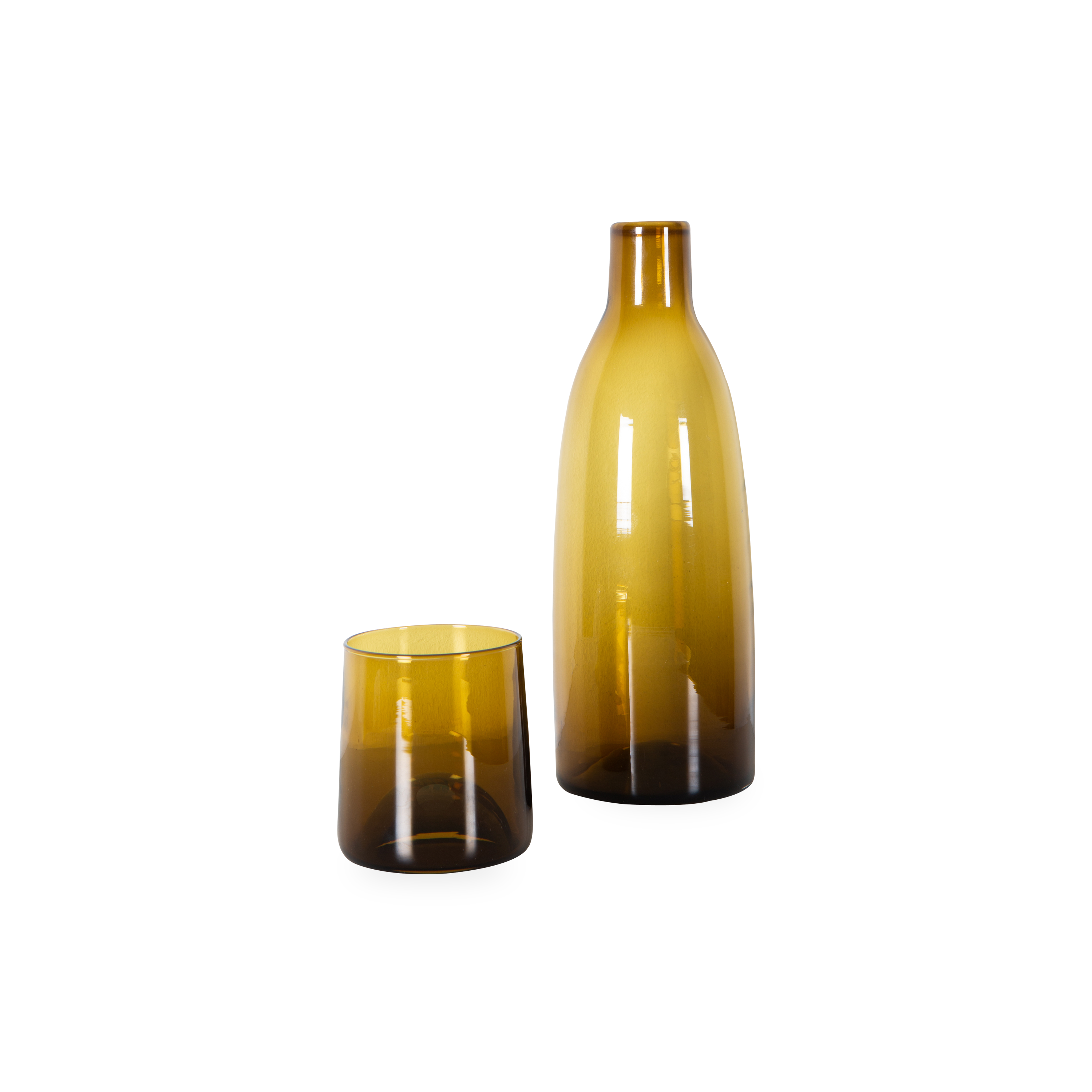 Premium Glass Carafe Set with Stainless Steel Lid - 34oz Elegant Pitcher for Water, Juice & Iced Tea - Perfect for Home, Office, Restaurants & Entertaining Guests