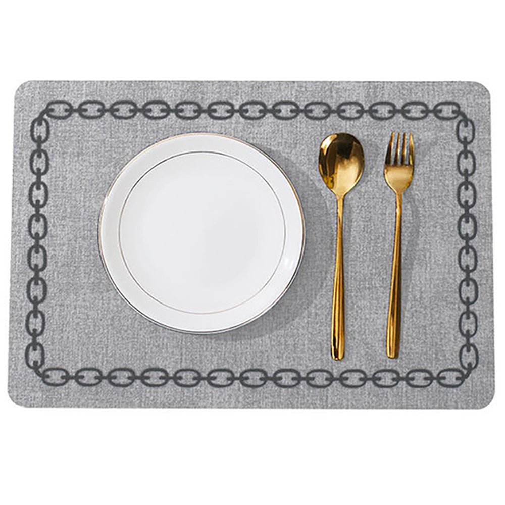 Premium Arkansas Faux Leather Placemats - Set of 4 Waterproof & Heat-Resistant Table Mats for Dining, Kitchen, or Party Decor - Elegant Home & Entertaining Essentials
